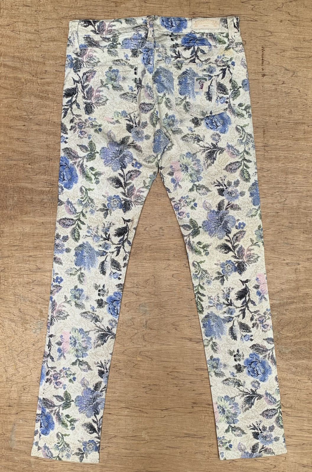 Japanese Brand × Vintage Piccadilly Paris Flowers Full Printed Skinny Streching Pants Size 28" / US 6 / IT 42 - 7 Thumbnail
