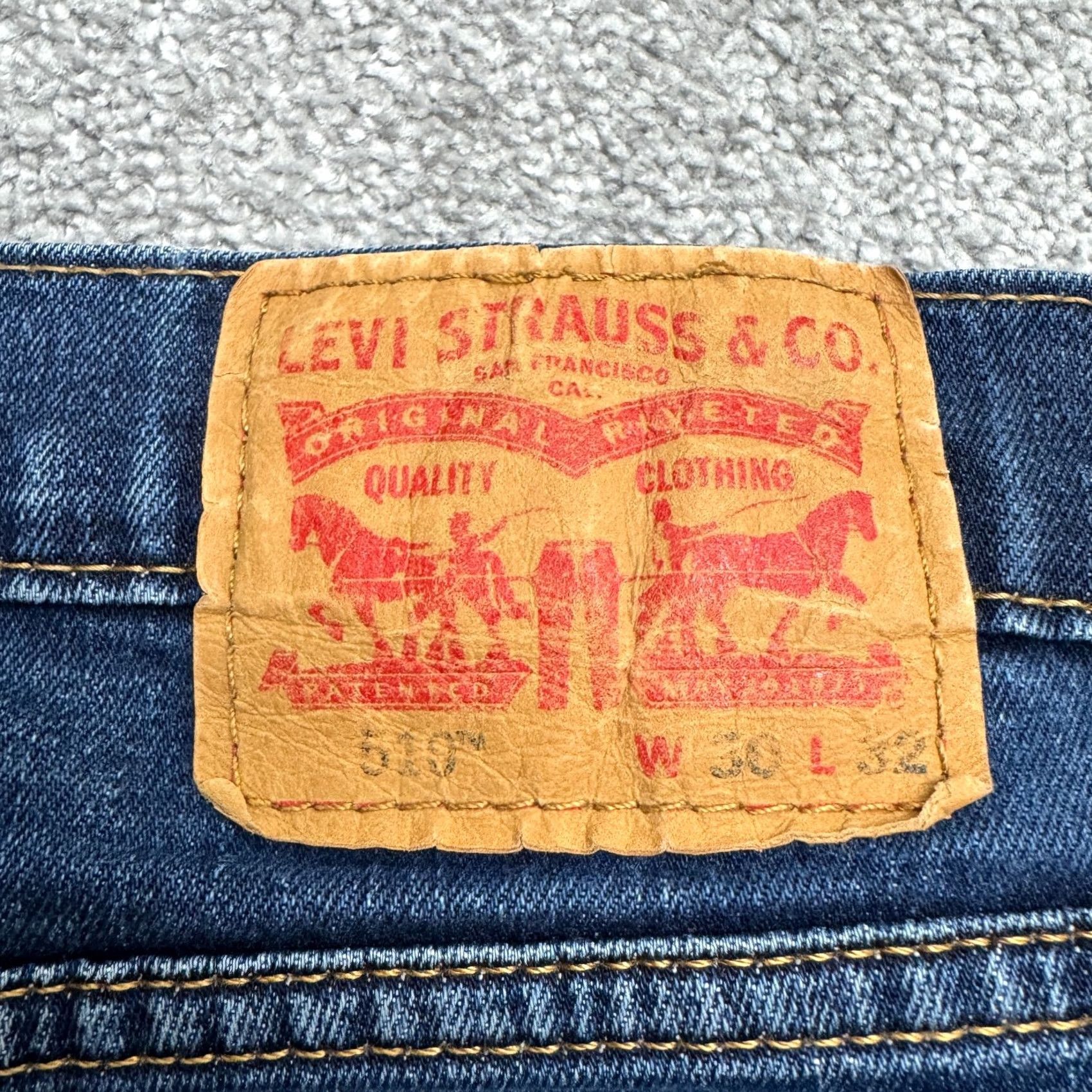 Levi's Levi's 510 Skinny Jeans Mens 30x32 Blue Dark Wash Cotton Stretch Casual Denim Pants Size US 34 / EU 50 - 7 Thumbnail