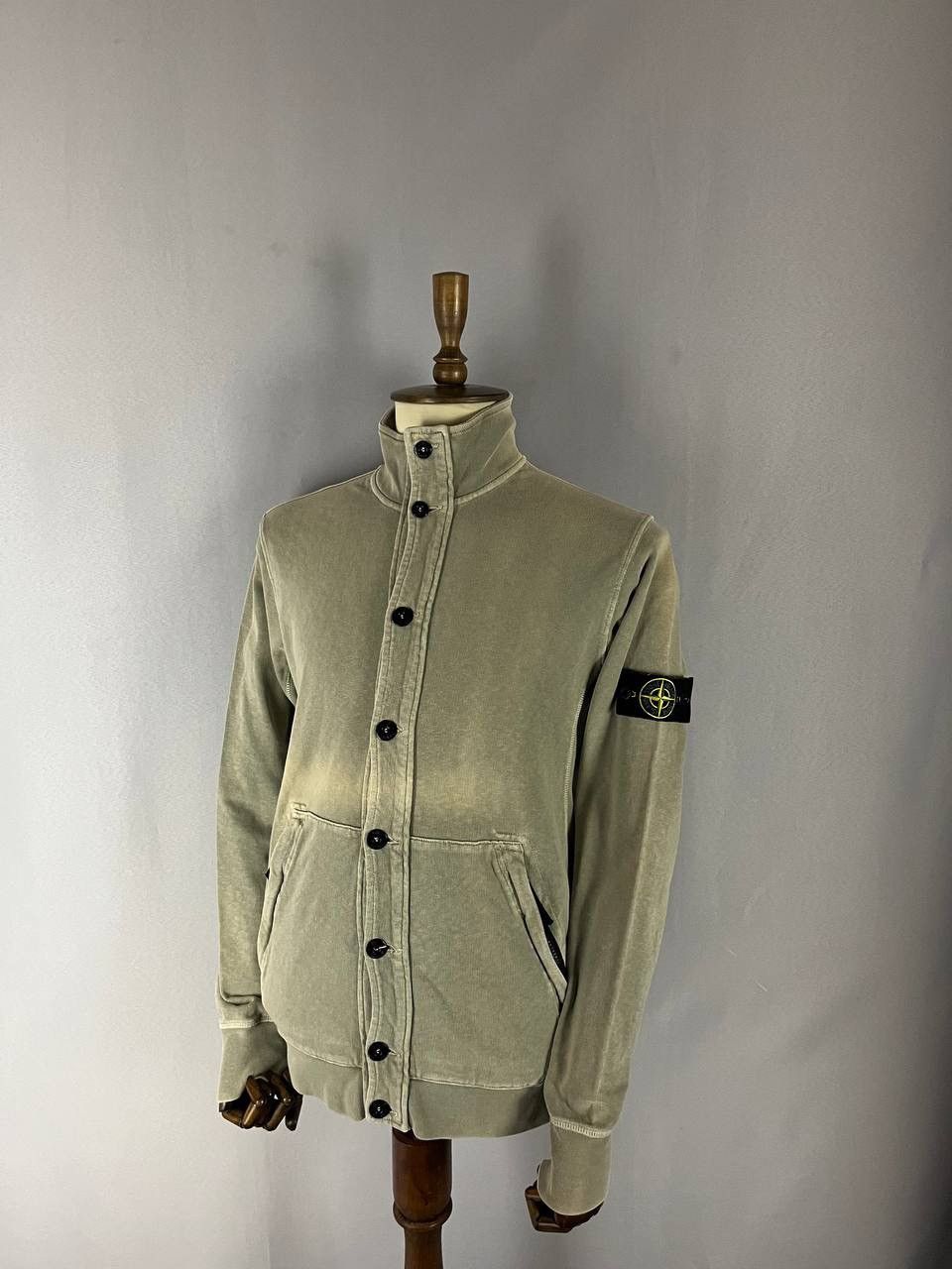 Stone Island Stone Island Beige Sweater Cardigan Size US XL / EU 56 / 4 - 1 Thumbnail