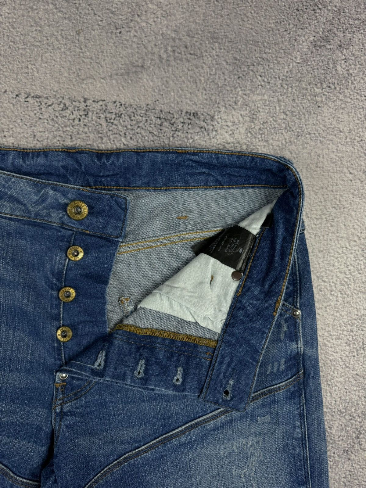 G-Star G STAR RAW 5620 3D Slim Blue Jeans Size US 32 / EU 48 - 9 Thumbnail