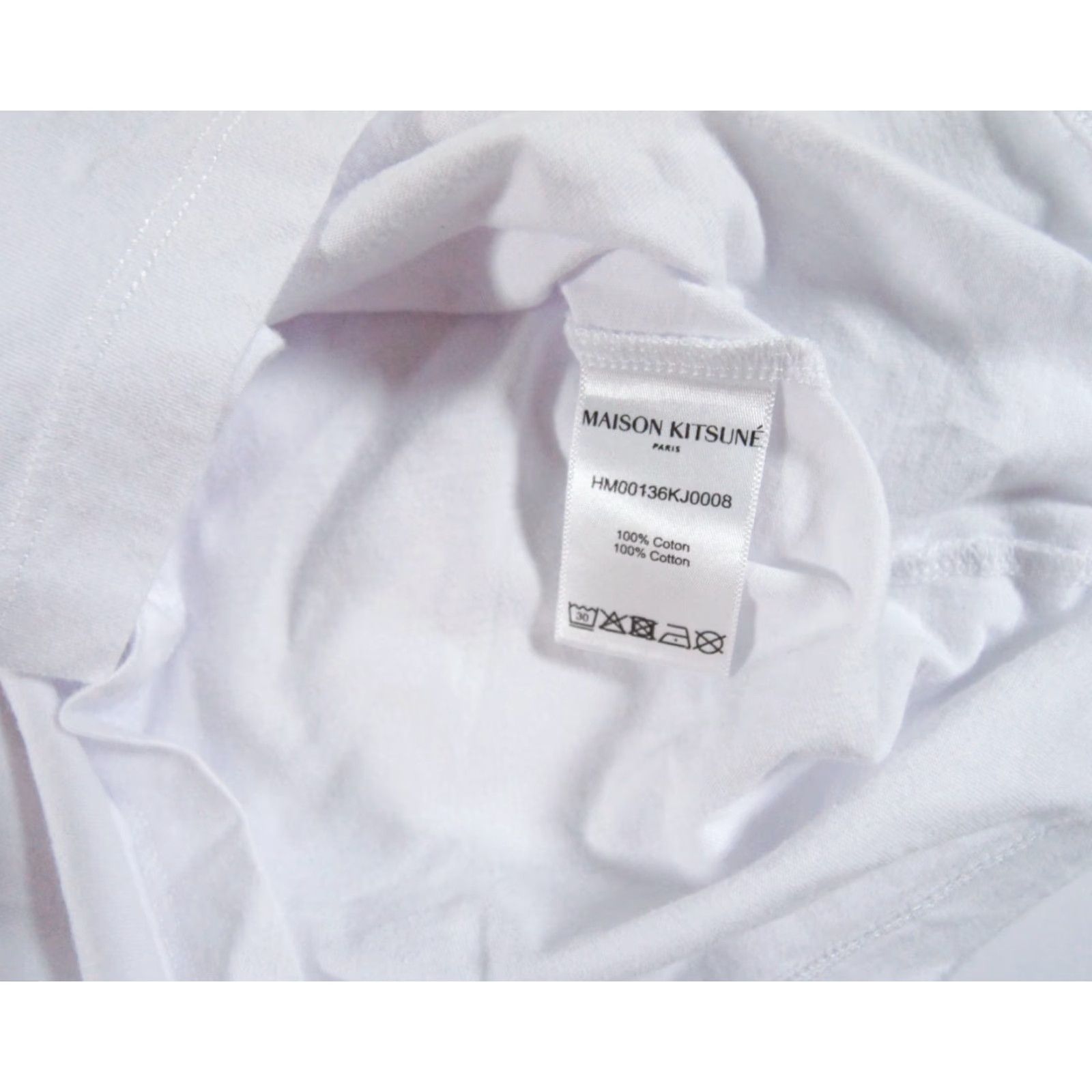 Vintage Maison Kitsune Men's Short Sleeve Pocket Tee XS White Crewneck T-Shirt Size US XS / EU 42 / 0 - 5 Thumbnail