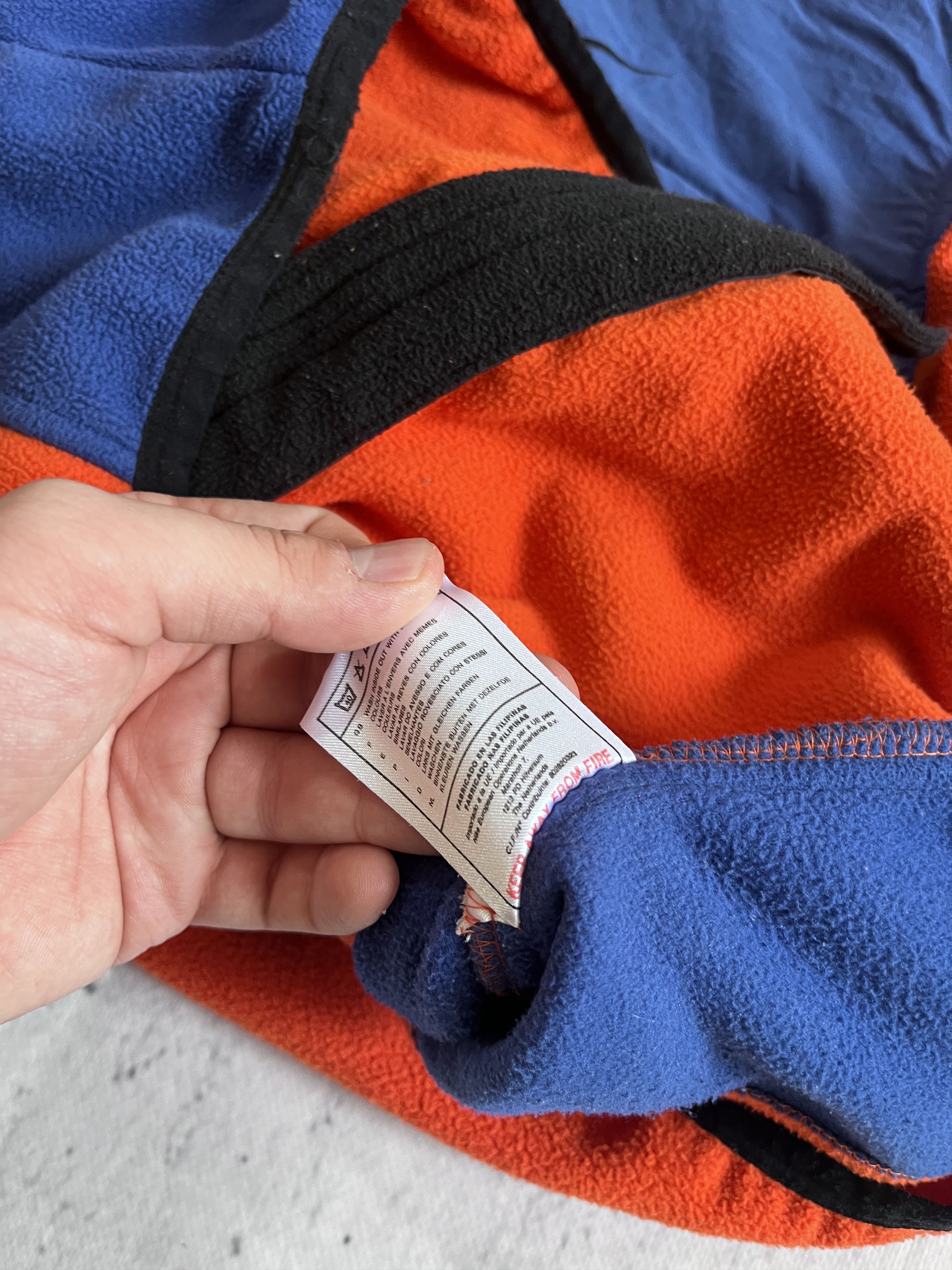 Nike ACG NIKE ACG VINTAGE 90S BLUE ORANGE FLEECE JACKET Size US L / EU 52-54 / 3 - 16 Thumbnail