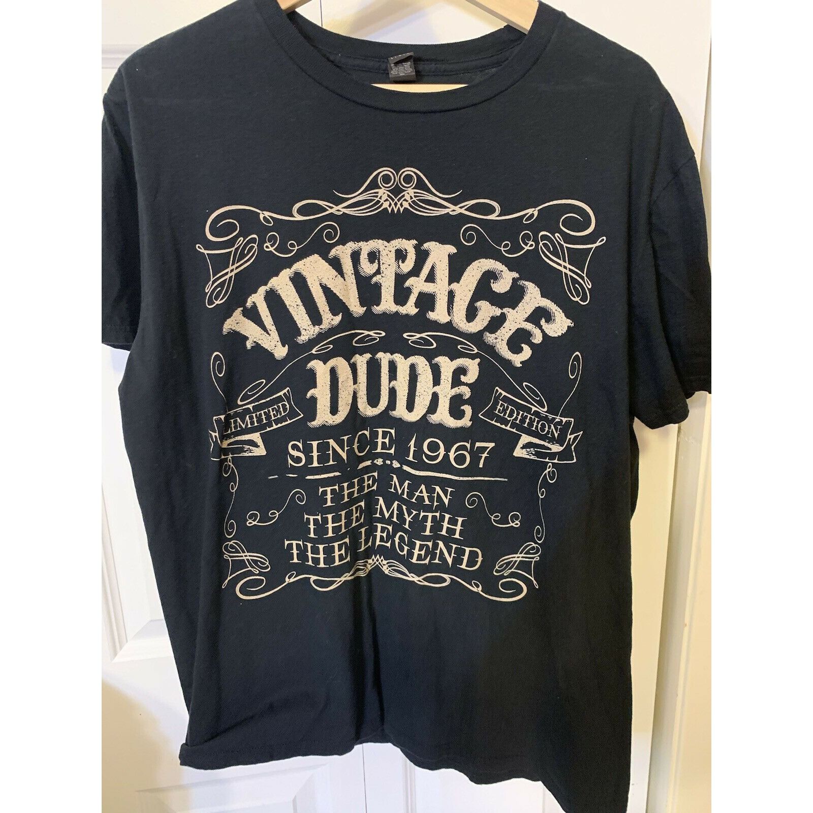 Anvil Vintage Dude T Shirt Men’s Sz L Since 1967 the man the myth Size US L / EU 52-54 / 3 - 3 Thumbnail