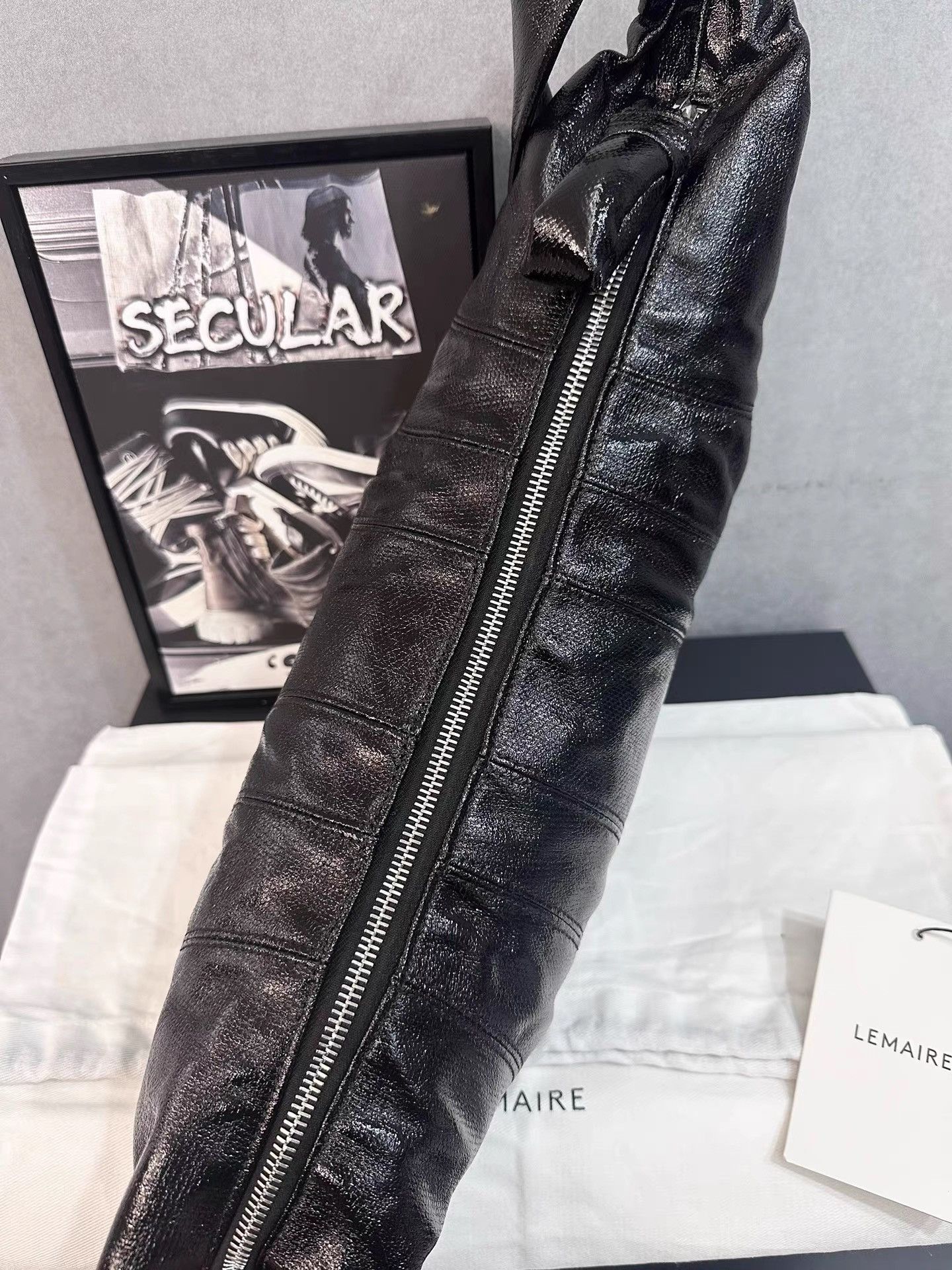 Lemaire LEMAIRE Medium Coated Croissant Bag K34 Size ONE SIZE - 5 Thumbnail