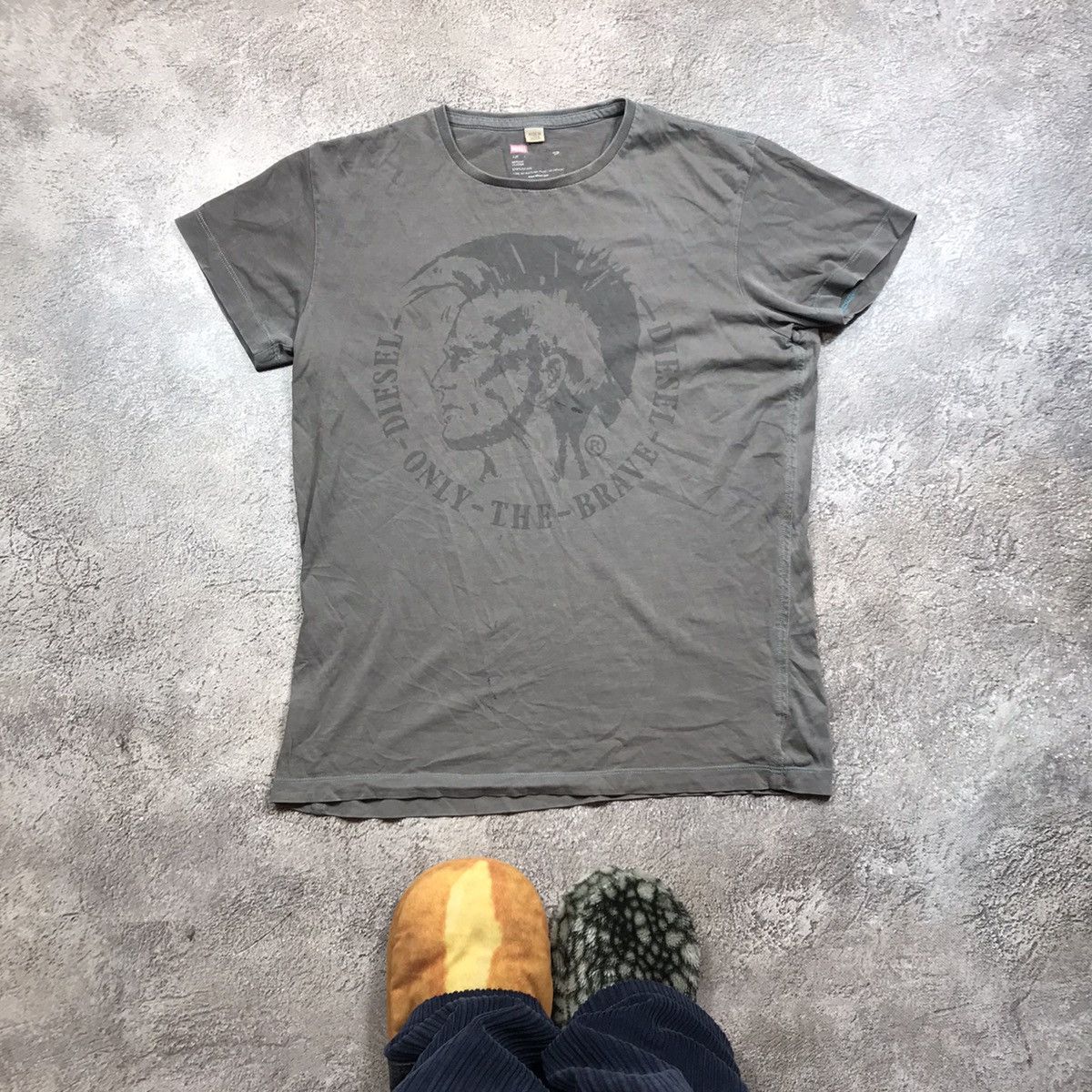 Vintage Y2K Sun Faded Graphic Tee Streetwear Grunge Slim M