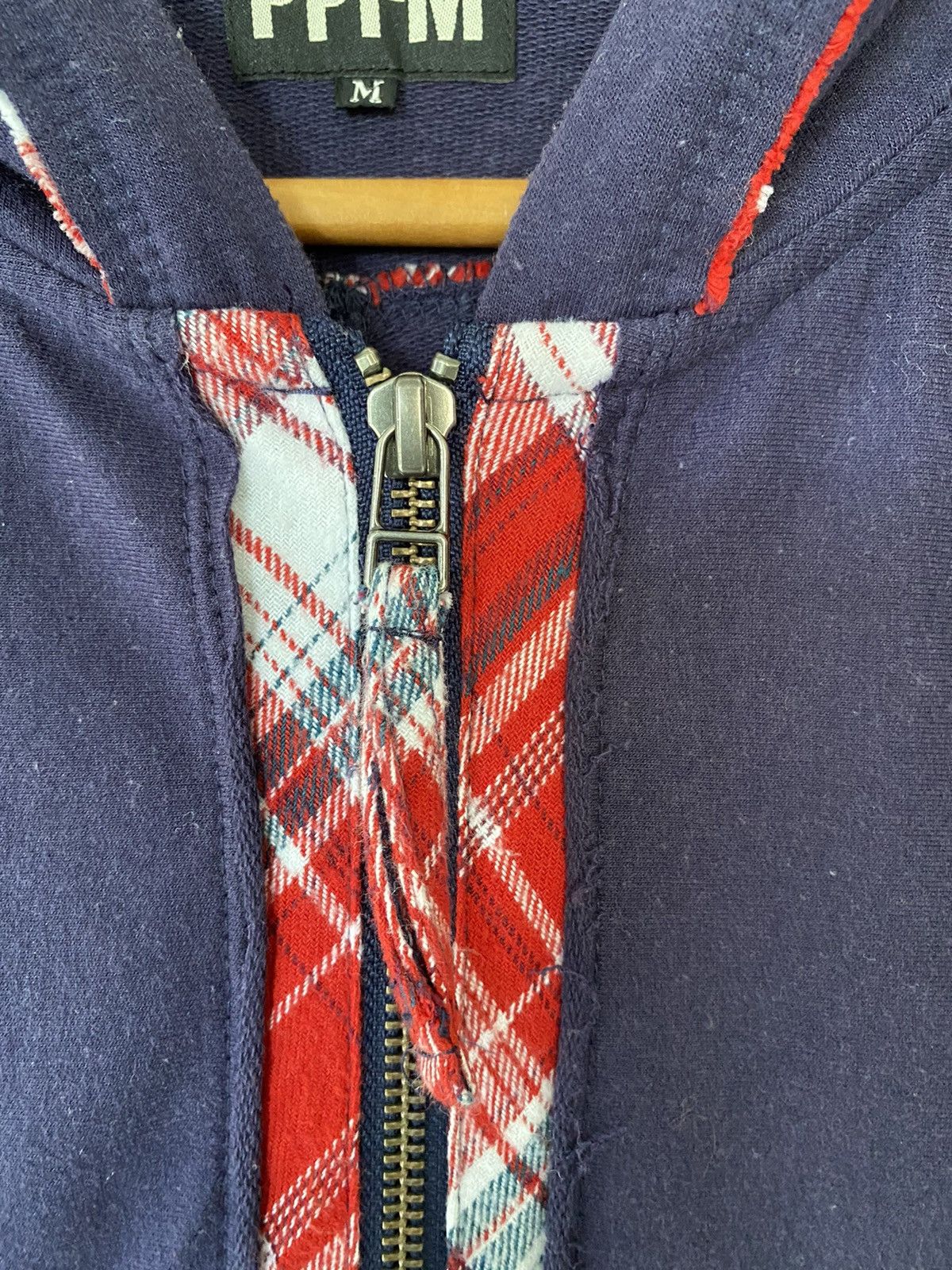 PPFM PPFM Native check trim hoodie Size US S / EU 44-46 / 1 - 7 Thumbnail