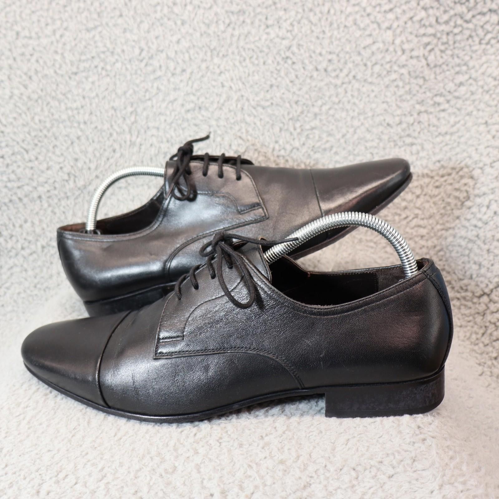 Bruno Magli Bruno Magli - Martico - Mens 9.5 M Black Leather Shoes Size US 9.5 / EU 42-43 - 1 Thumbnail