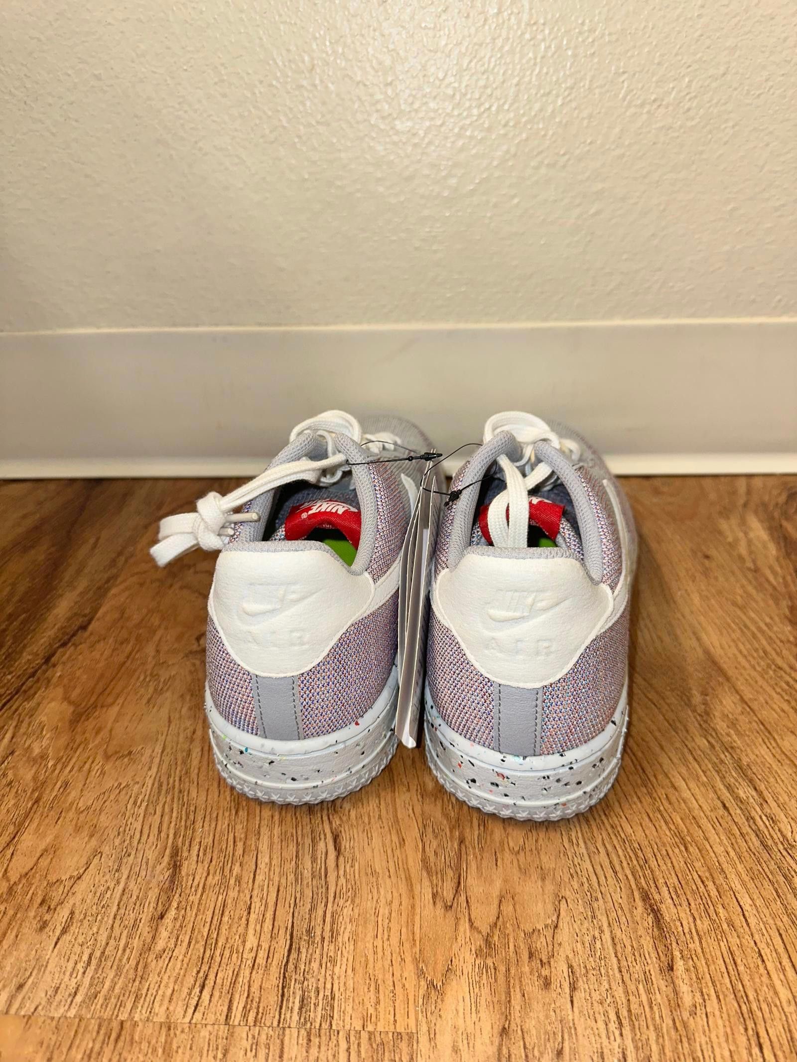 Nike Nike Air Force 1 Low Crater Flyknit Wolf Grey Size US 9 / EU 42 - 2 Thumbnail