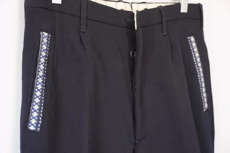 Yohji Yamamoto Yohji Yamamoto size l 95AW knit paneled wool pants 2503-Ne Size US 30 / EU 46 - 3 Thumbnail