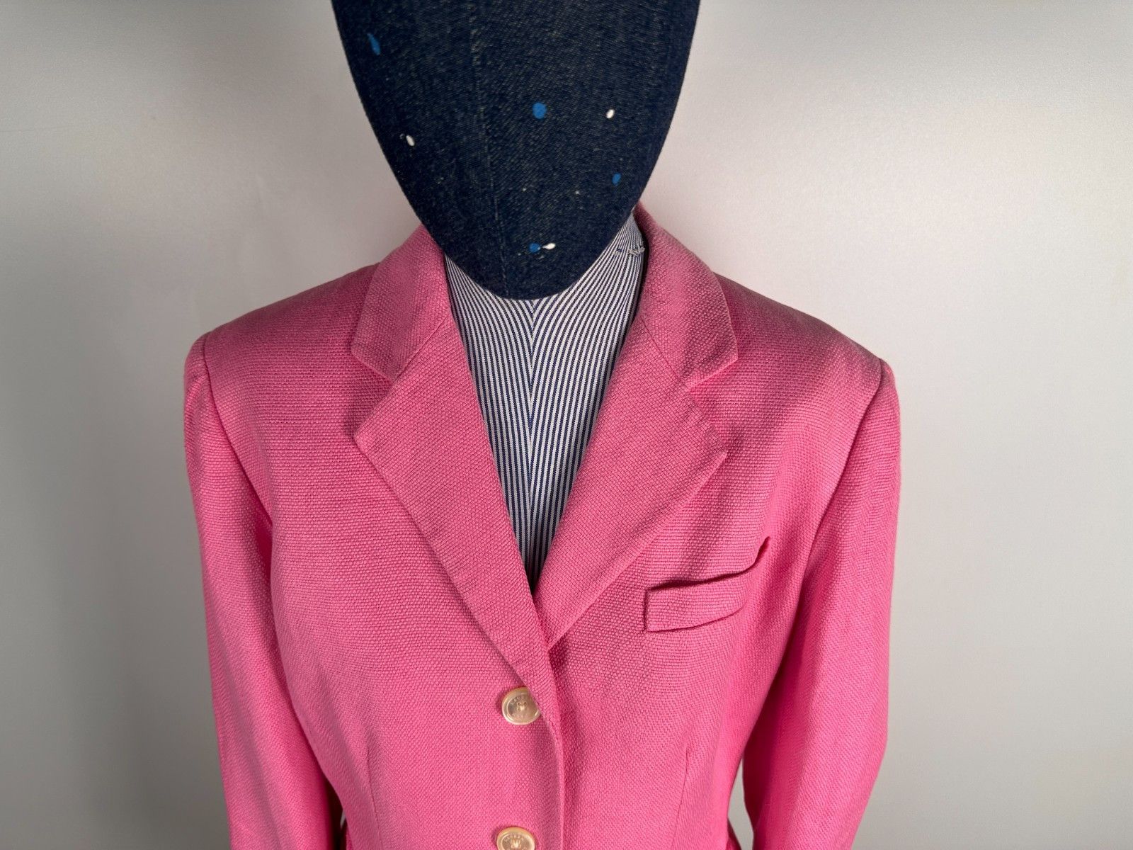 RRL Ralph Lauren Women’s Ralph Lauren Linen Blazer Pink Size 10 Size L / US 10 / IT 46 - 2 Thumbnail