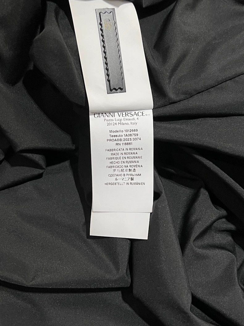 Versace Versace Black stand-up collar jacket Size US M / EU 48-50 / 2 - 7 Thumbnail