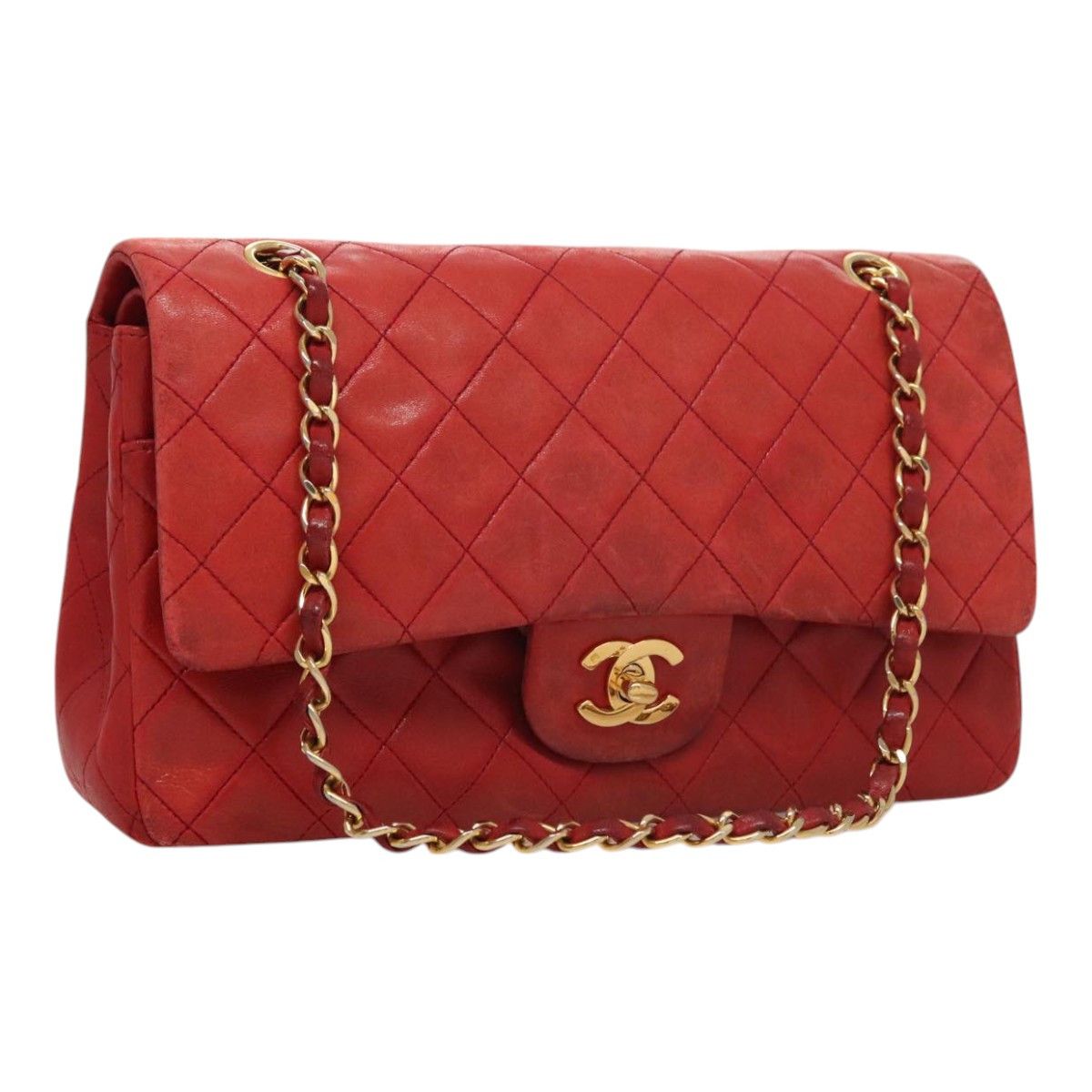 Chanel Timeless Red Leather Shoulder Bag (Pre-Owned) Size ONE SIZE - 1 Thumbnail