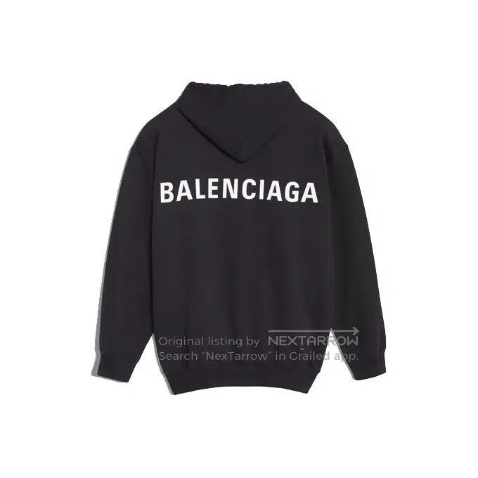Balenciaga Balenciaga Graphic Logo Black Hoodie for Men. Size US S / EU 44-46 / 1 - 1 Thumbnail