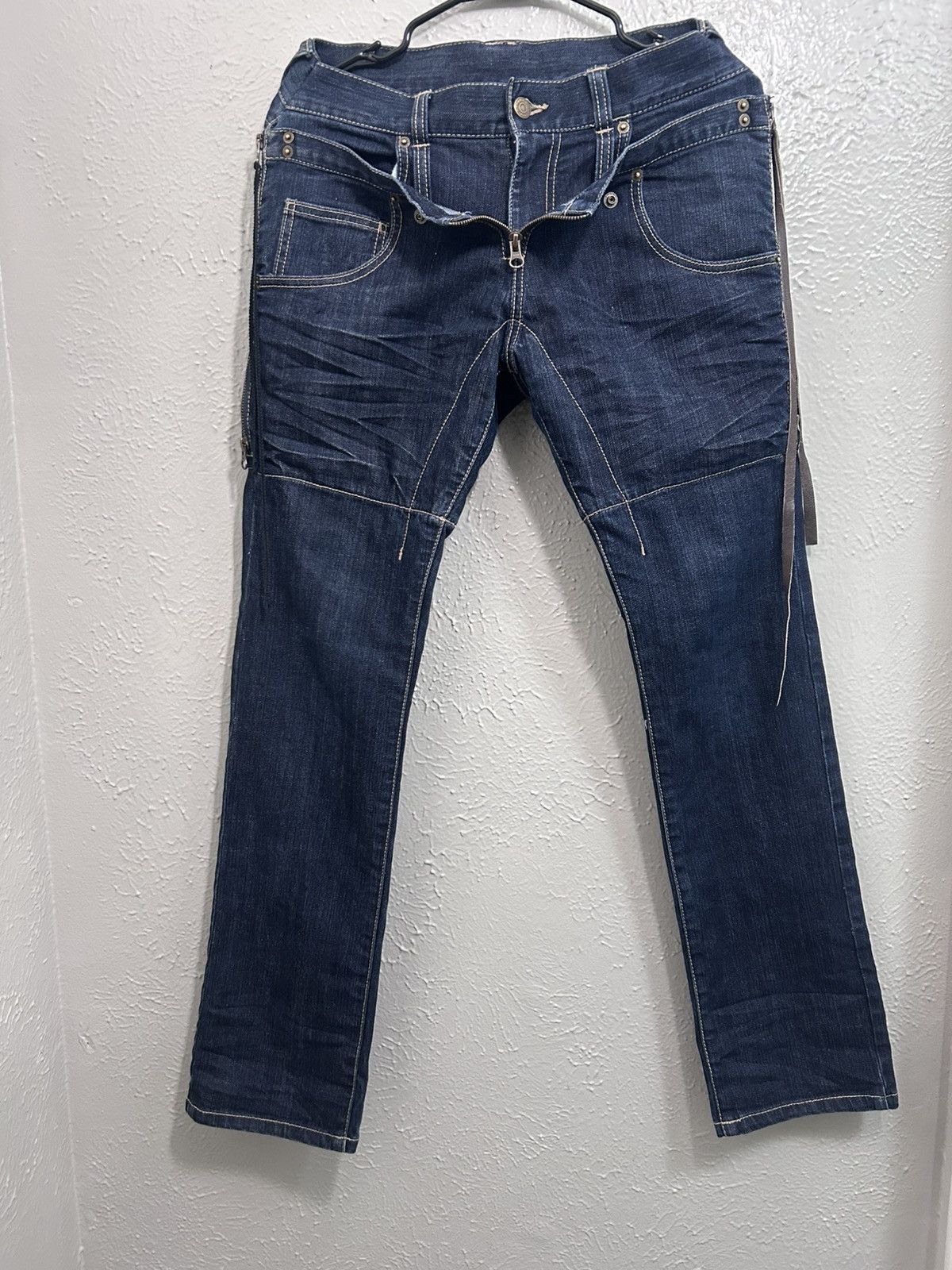 PPFM Payton Place For Men double waist convertible floral denim Size US 28 / EU 44 - 1 Thumbnail
