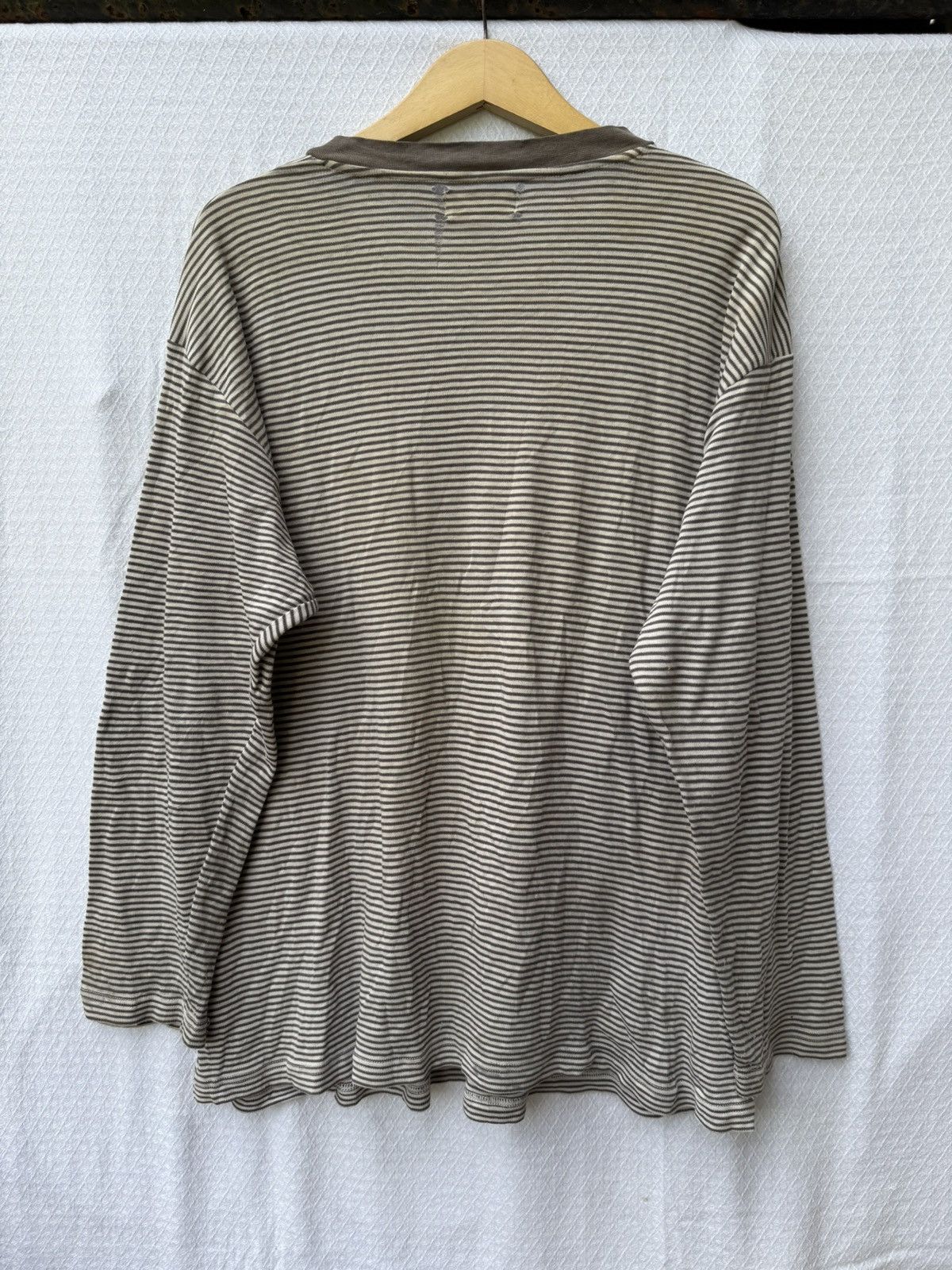 Kansai Yamamoto Kansai Yamamoto Homme Striped Longsleeve Yohji Styled Size US XL / EU 56 / 4 - 2 Thumbnail