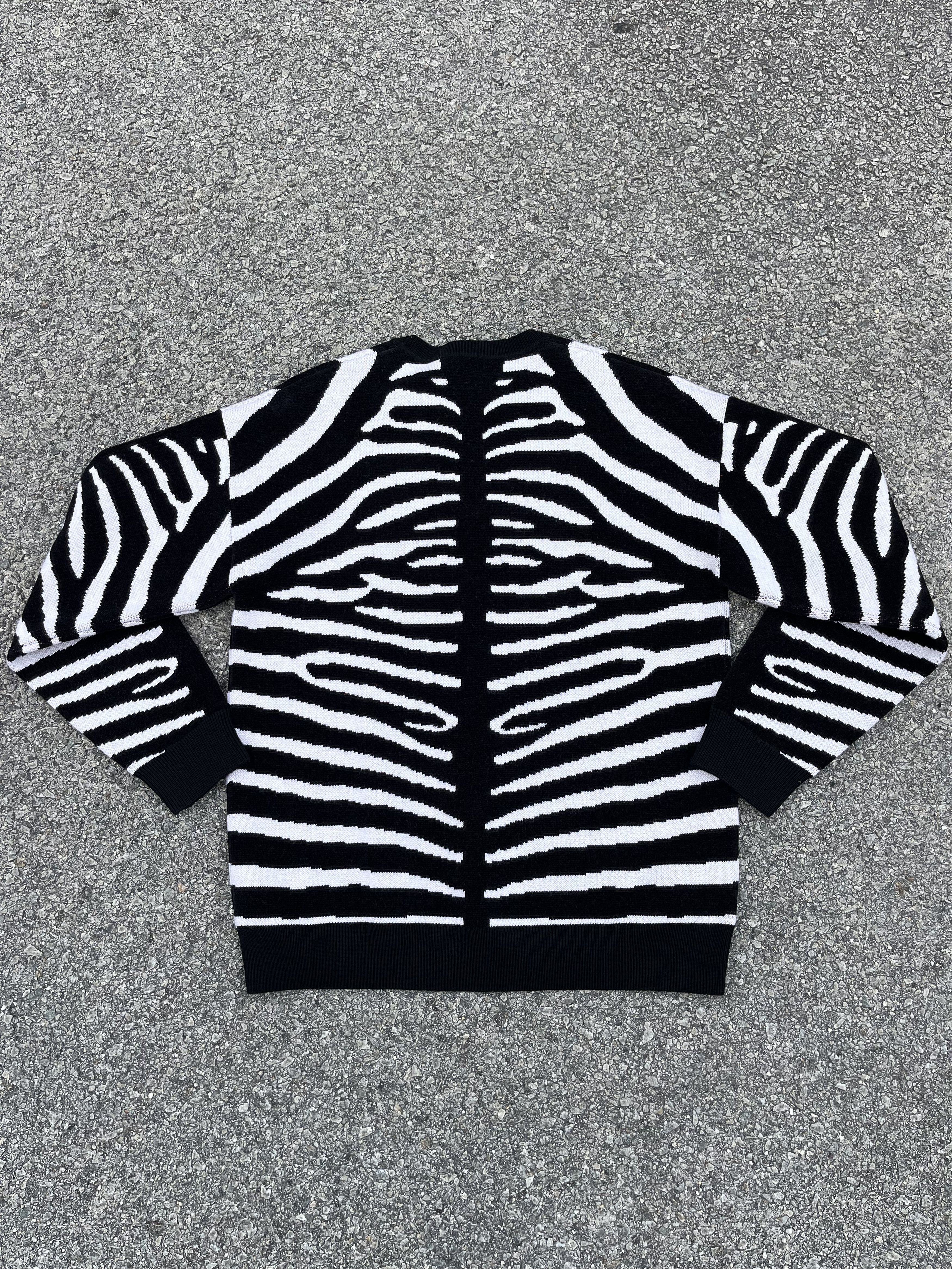 Burberry × Burberry Prorsum Burberry Mens Jennings Zebra Logo Jumper Knit Sweater Size US M / EU 48-50 / 2 - 2 Thumbnail