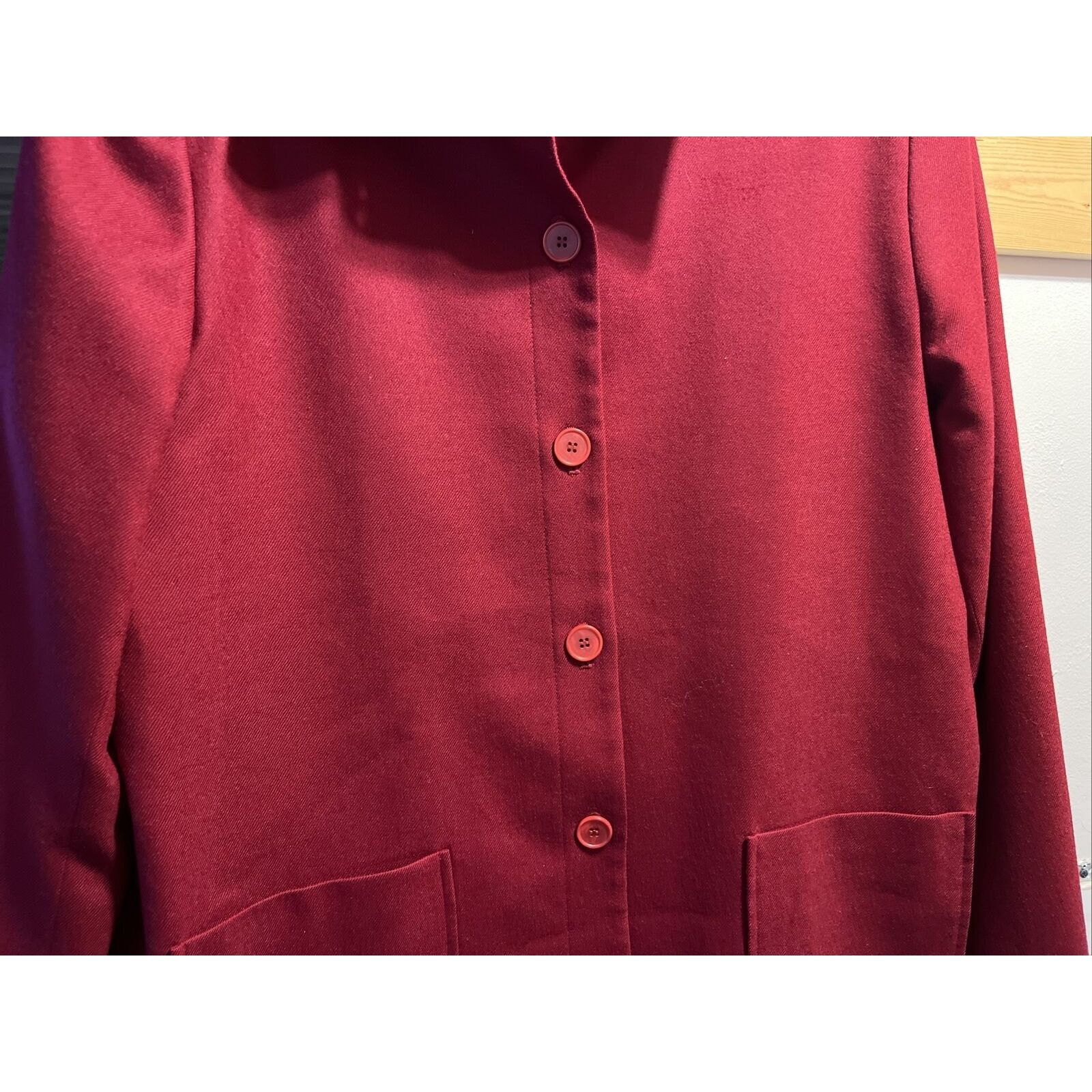 Pendleton Pendleton Vintage Women’s Size 18 Red Wool LS Button Up Coat Size XXL / US 16-18 / IT 52-54 - 9 Thumbnail