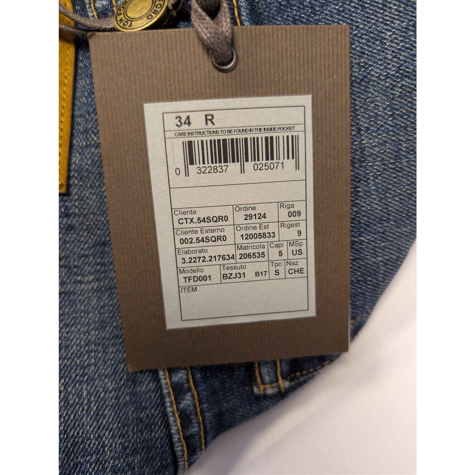 Tom Ford o1rshd1 Slim Jeans in Navy Size US 34 / EU 50 - 22 Thumbnail