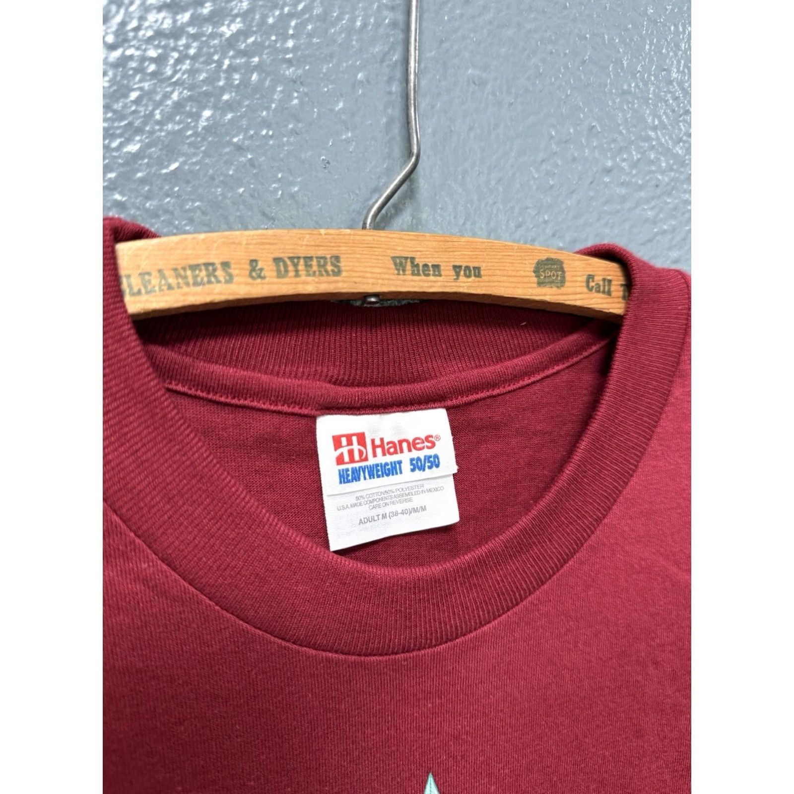 Hanes VINTAGE Hanes T-Shirt Red Jesus All Stars Tee Shirt M Mens Medium Red Stars 90s 00s Size US M / EU 48-50 / 2 - 2 Thumbnail