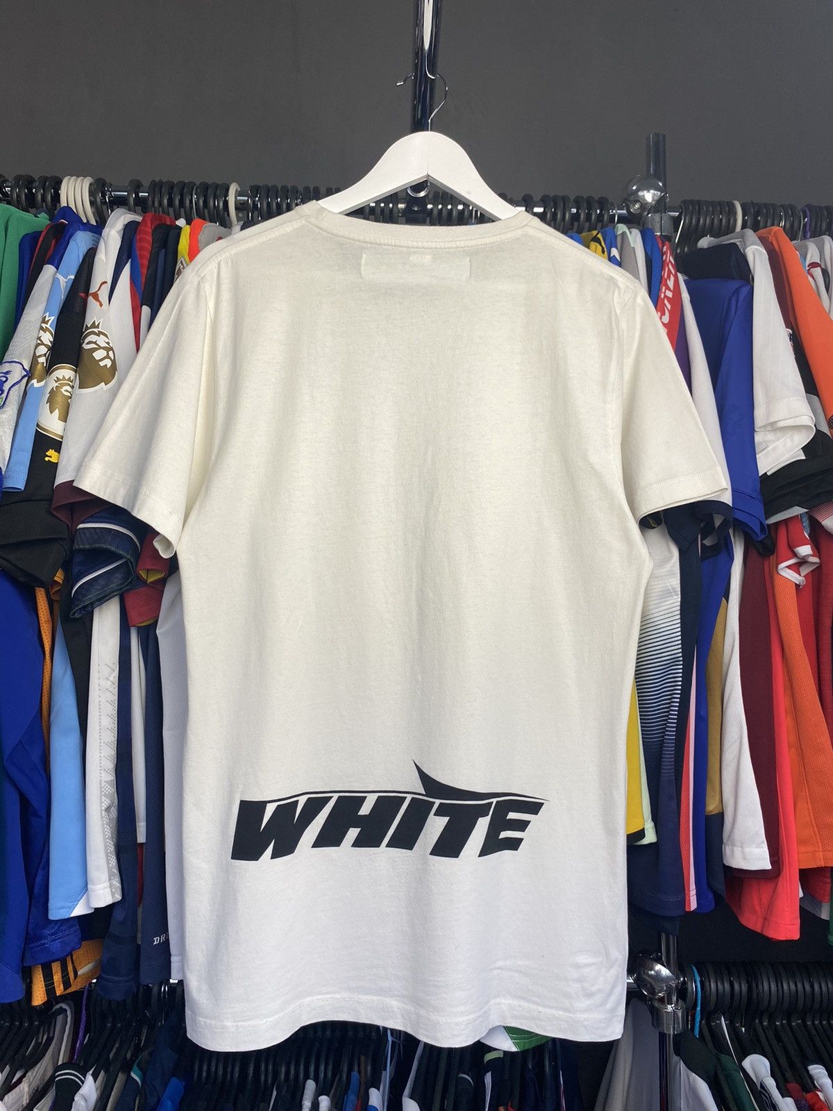 Off-White Off White Medium Spell Out White Tee Virgil Abloh Size US M / EU 48-50 / 2 - 2 Thumbnail