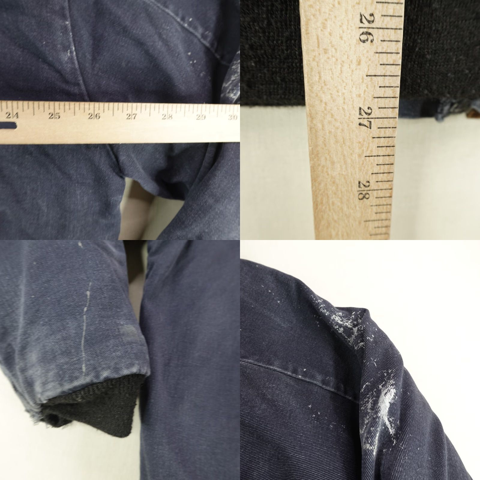 Vintage Bulwark FR Jacket Mens XL Navy Blue Flame Resistant Quilted 45 ATPV Workwear Jacket Size US XL / EU 56 / 4 - 8 Thumbnail