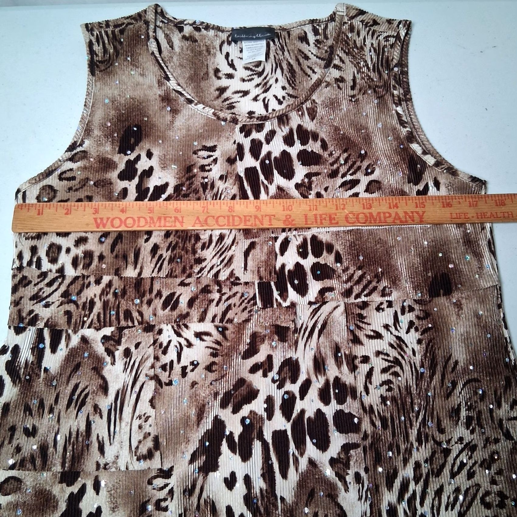 Vintage VINTAGE Brittany Black Shirt M Cat Print Sleeveless Ribbed Mirrored Flutter Size M / US 6-8 / IT 42-44 - 5 Thumbnail