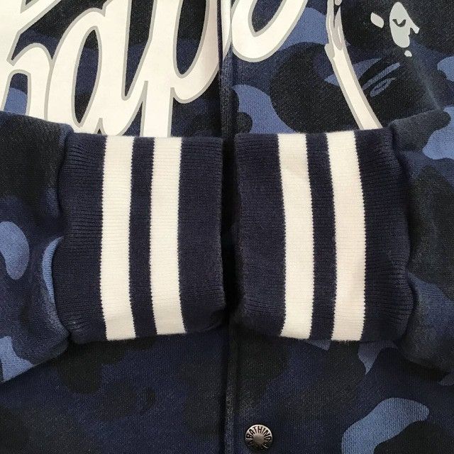 Bape × Nigo BAPE Blue camo sweat varsity jacket a bathing ape NIGO Size US M / EU 48-50 / 2 - 5 Thumbnail