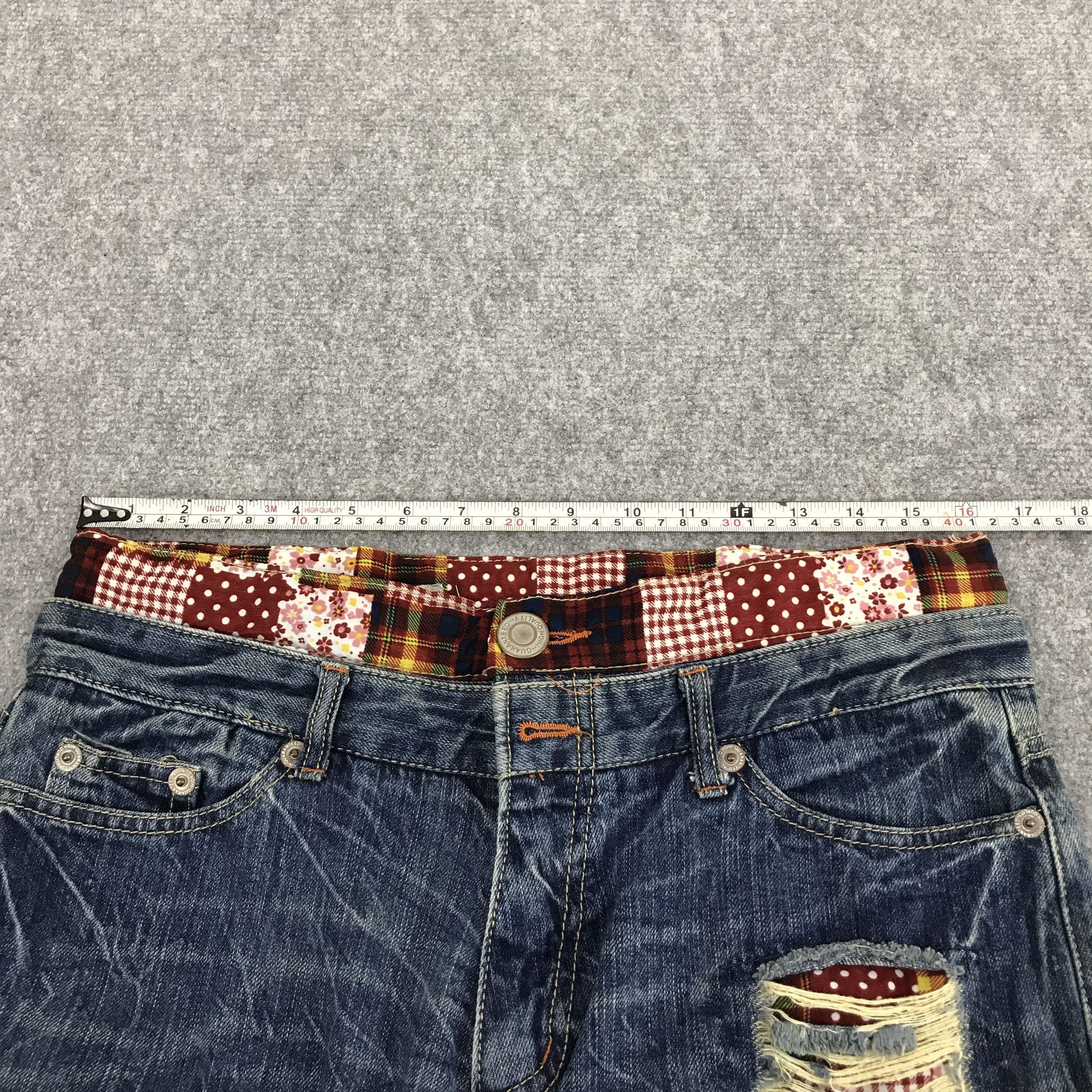Japanese Brand Double waist Japanese brand patchwork jean Size US 32 / EU 48 - 8 Thumbnail