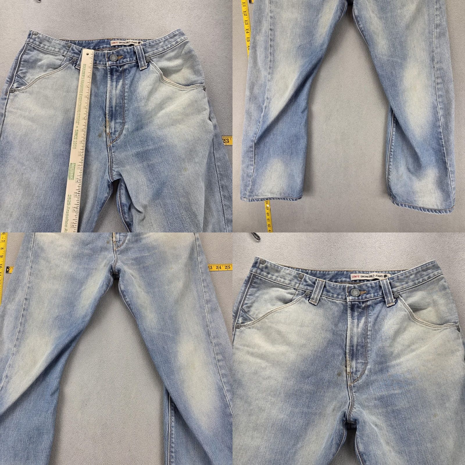 Levi's VINTAGE Levi's Engineered Jeans Men 30x27 Relaxed Denim Distressed Pockets 10th Anniversary Blue 90s/Decade? Wait Size US 30 / EU 46 - 8 Thumbnail