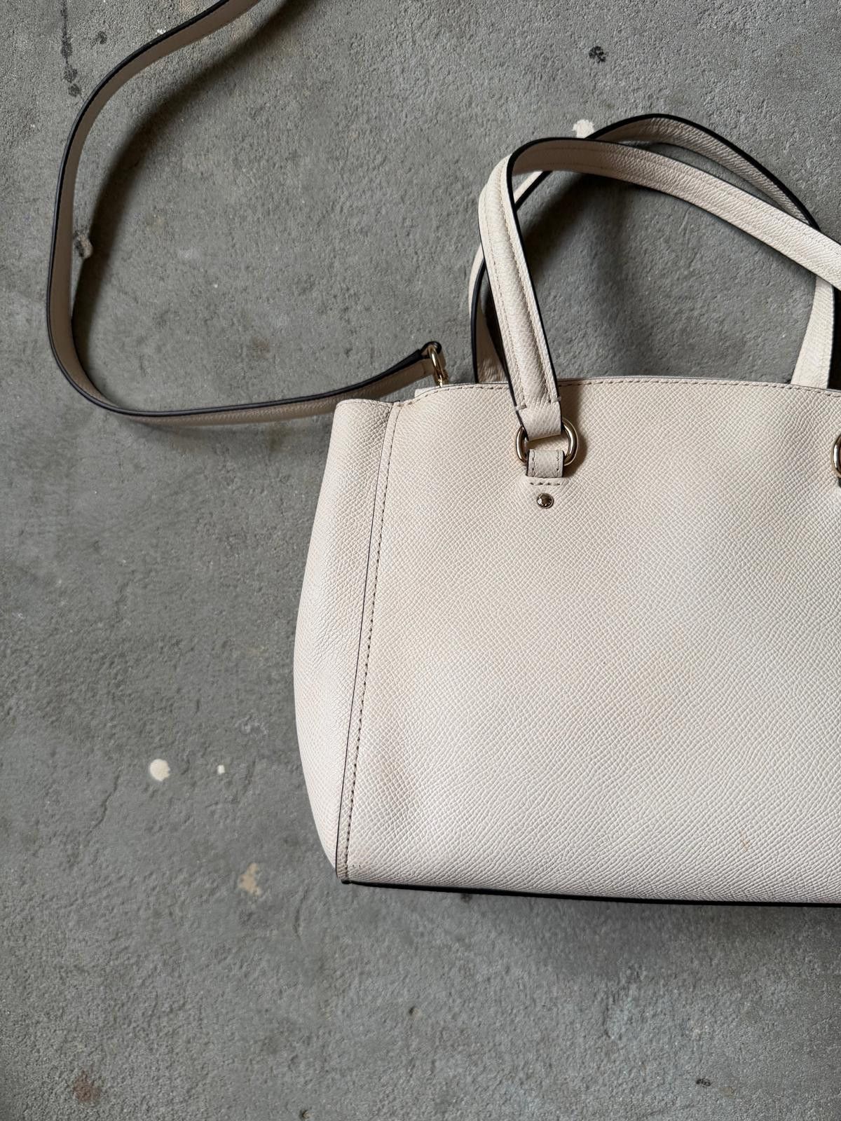 Coach Coach 2Way Mini Christie Leather Shoulder Bag White Size ONE SIZE - 8 Thumbnail