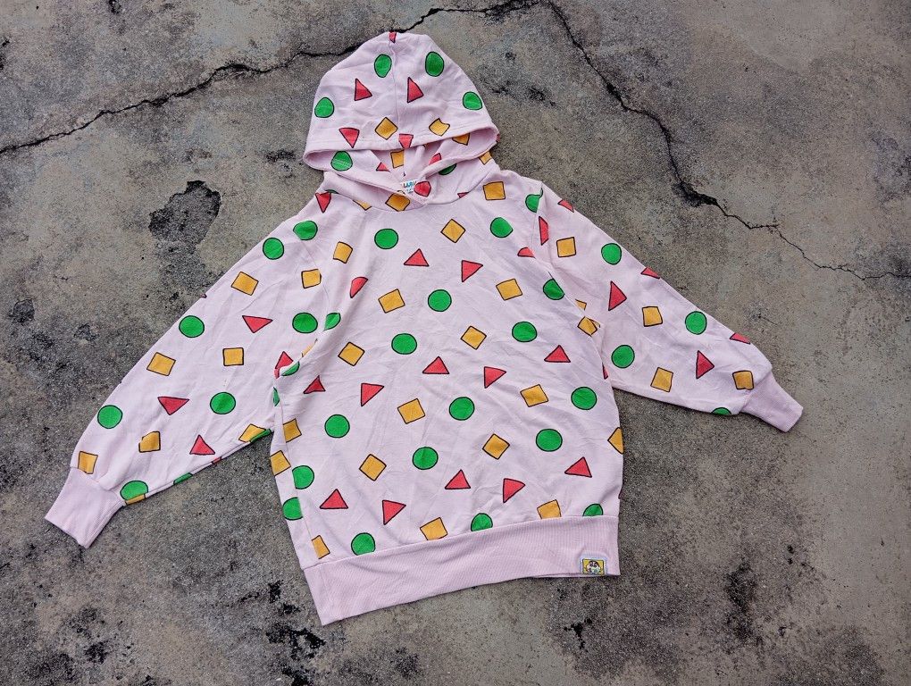 Japanese Brand Crayon Shin Chan 🍑 Pink Hoodie anime cartoon Japan 🎌 Size L / US 10 / IT 46 - 2 Thumbnail