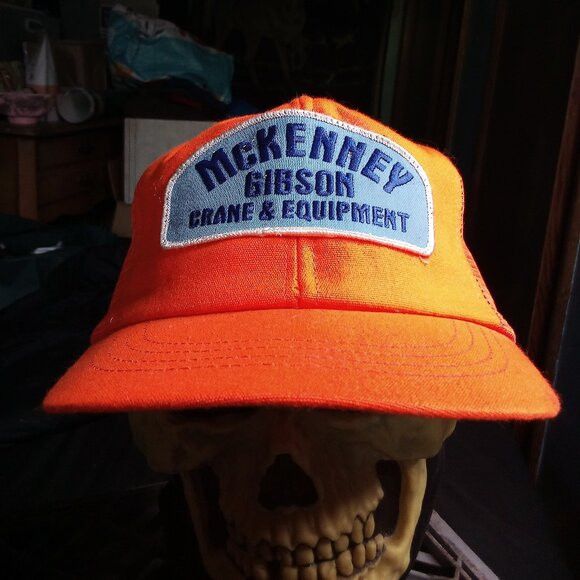 Other DS Vintage McKenney Gibson Crane Equipment Trucker Hat Size ONE SIZE - 1 Thumbnail