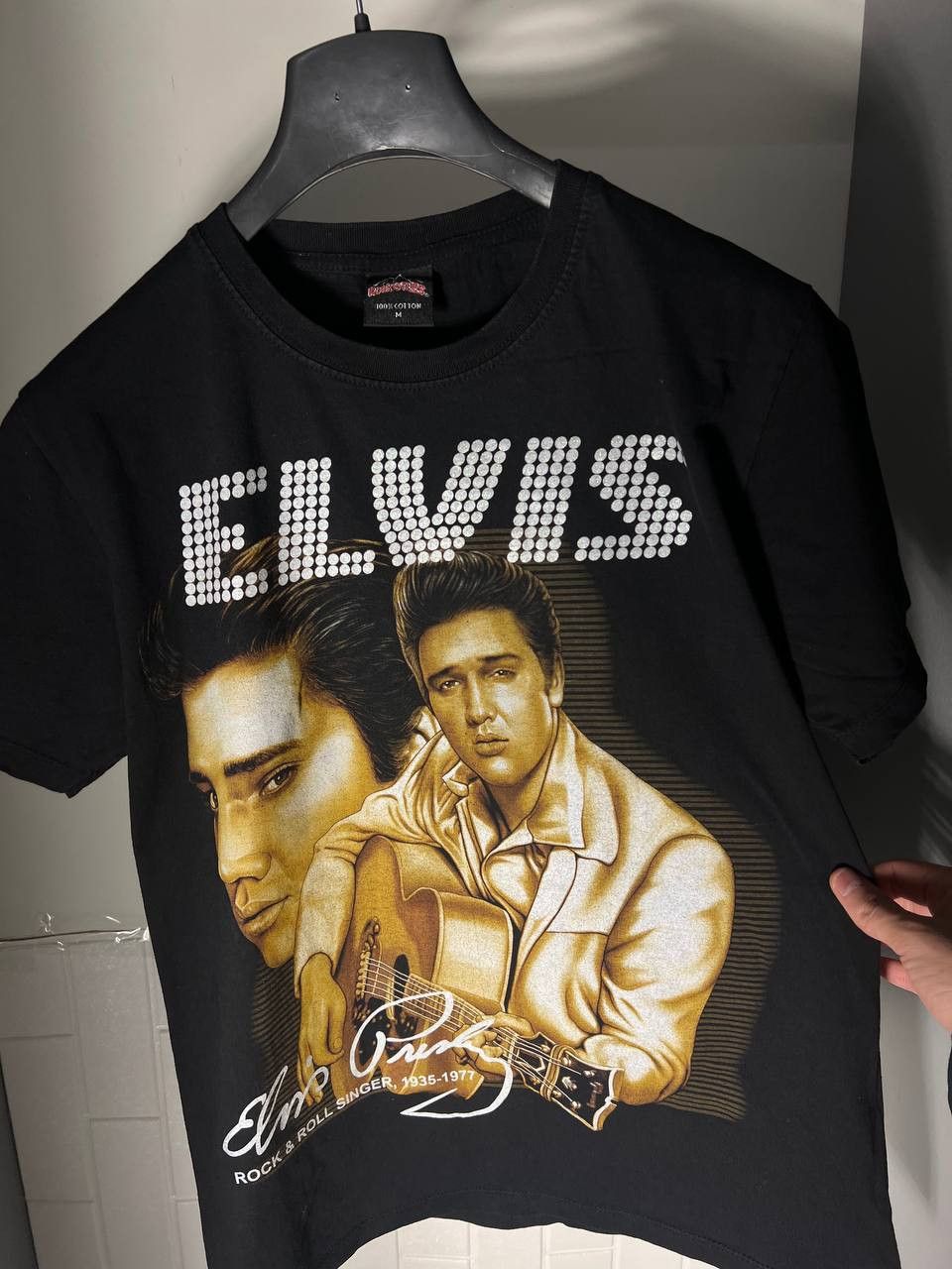 Band Tees VINTAGE ELVIS PRESLEY ROCK & ROLL SINGER T-SHIRT RETRO Y2K Size US M / EU 48-50 / 2 - 2 Thumbnail