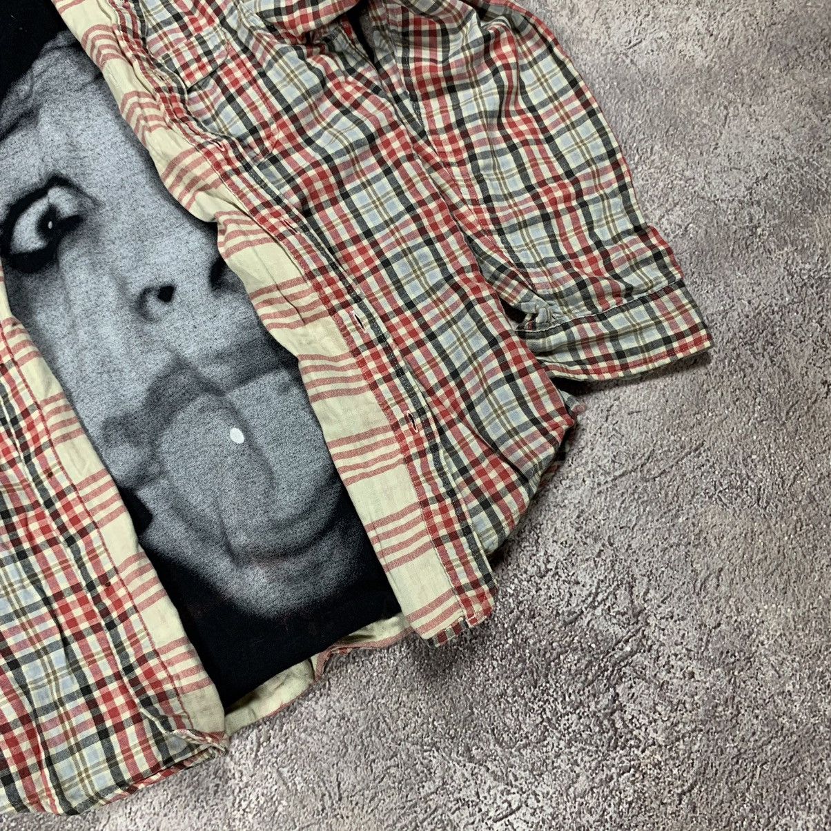 Vintage Vintage 90s Plaid Shirt Graphic Print Grunge Oversized M Size US M / EU 48-50 / 2 - 2 Thumbnail