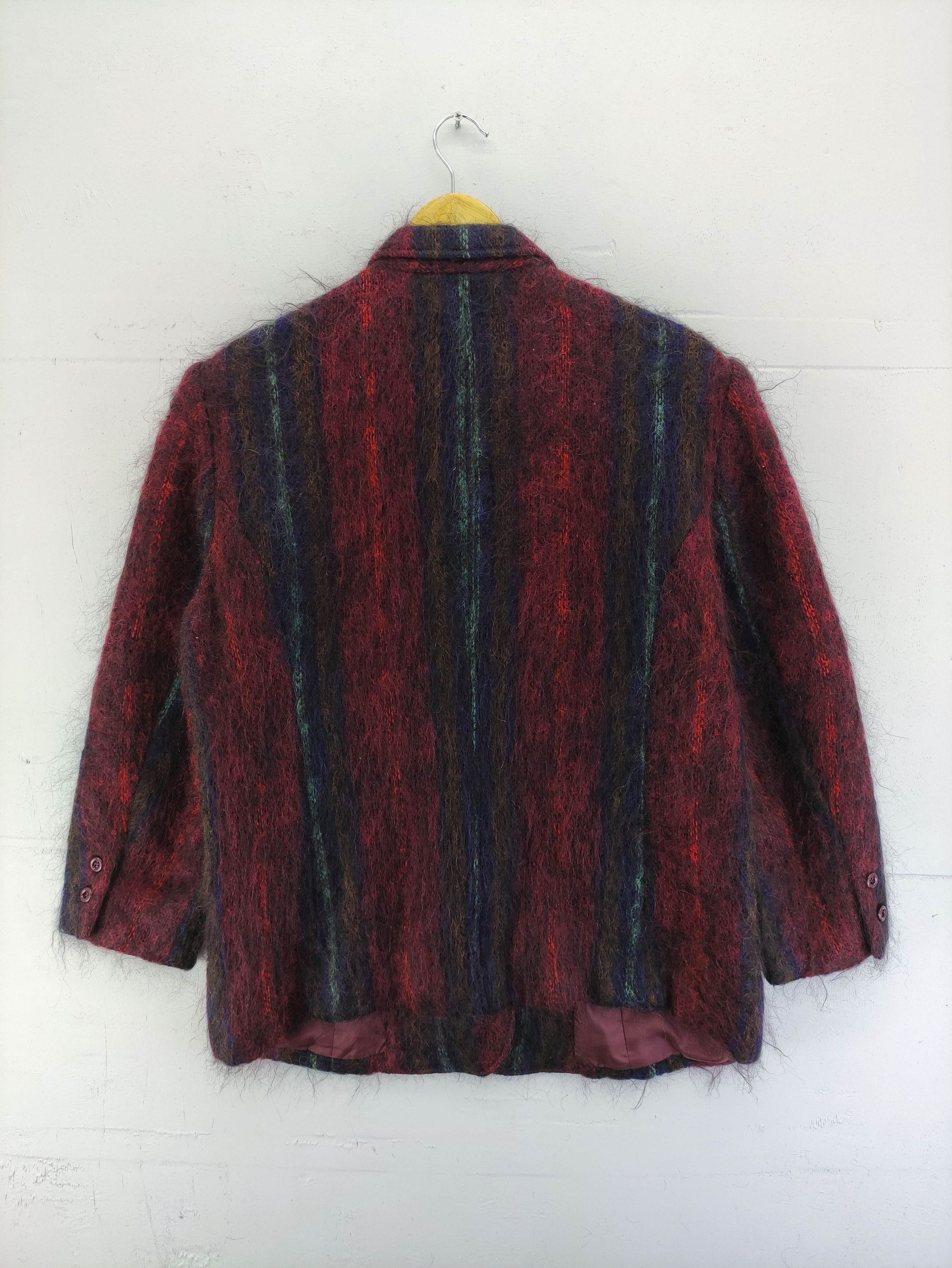 Japanese Brand Vintage Dx21 Fuzzy Mohair Coat Blazer Jacket Size M / US 6-8 / IT 42-44 - 6 Thumbnail