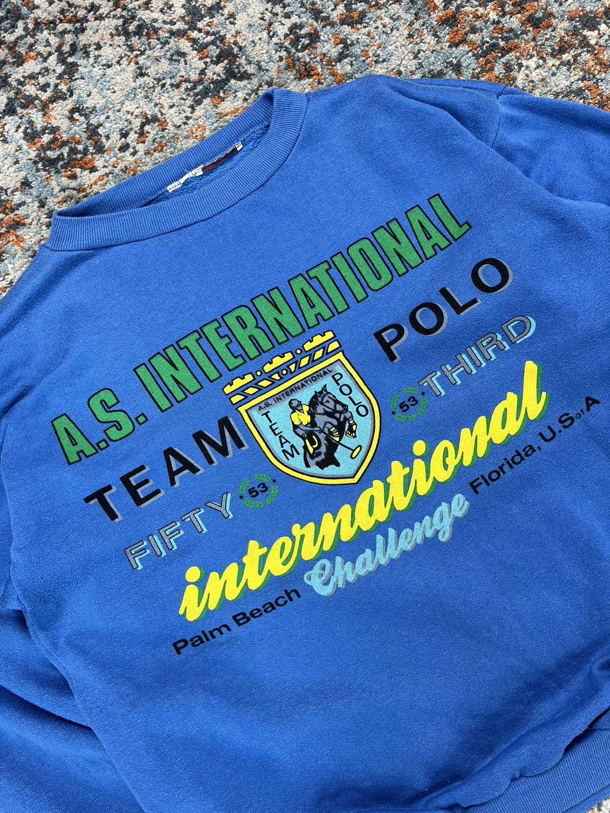 Vintage Vintage 80s Polo team international palm beach Florida USA Size US L / EU 52-54 / 3 - 3 Thumbnail