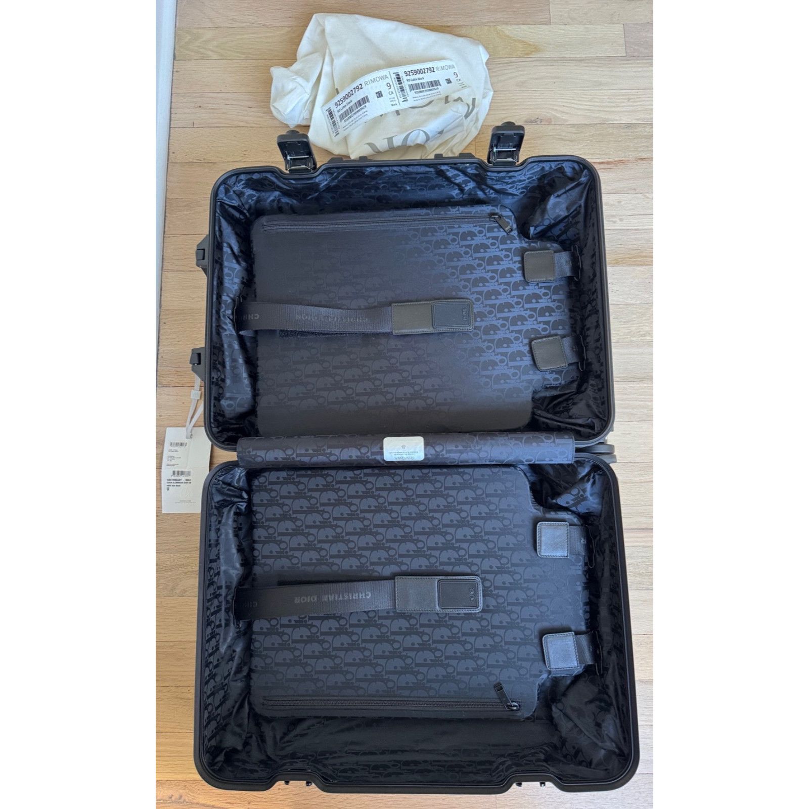Dior Dior Rimowa 4-Wheel Cabin Suitcase Aluminium Black Size ONE SIZE - 20 Thumbnail