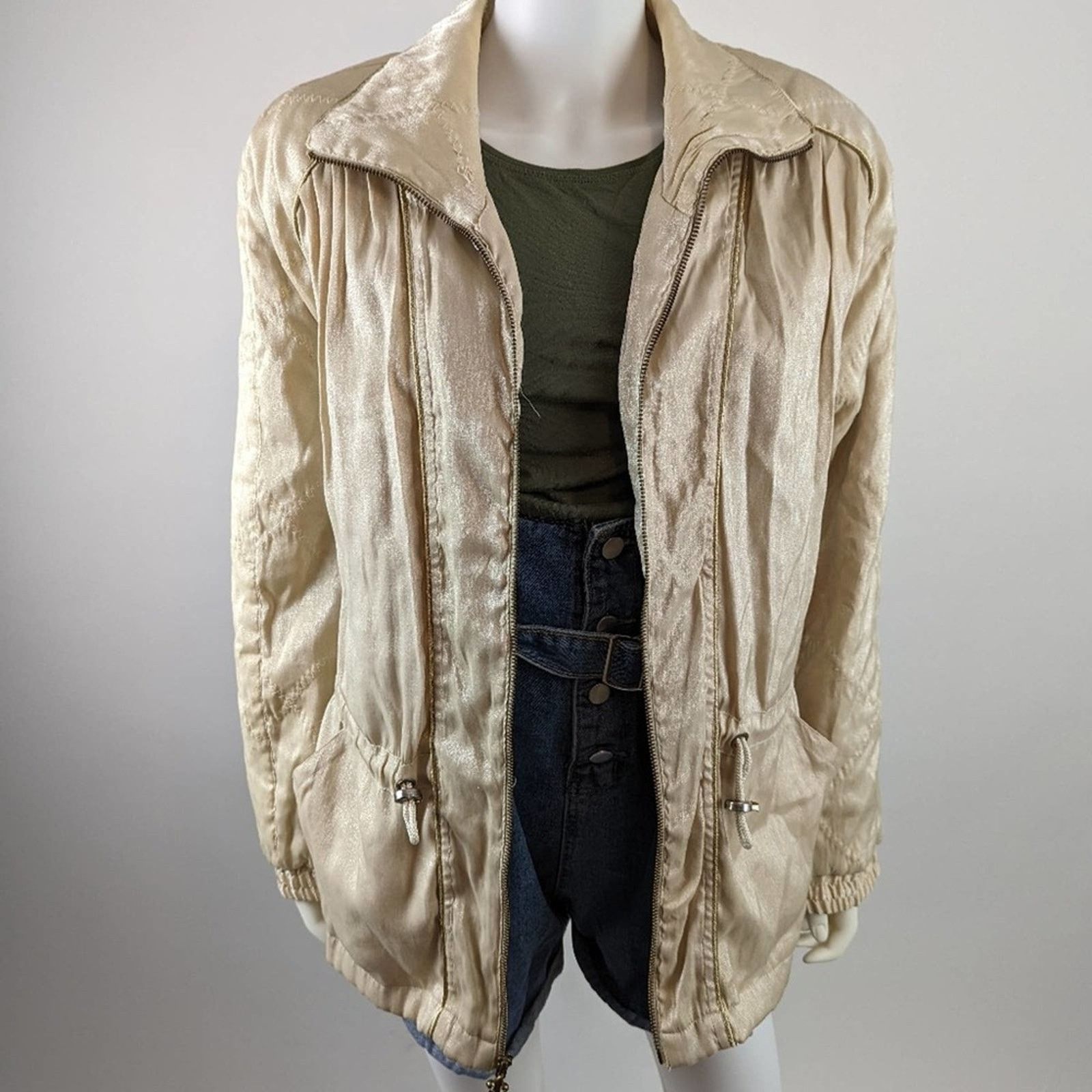 Vintage Vintage East West Gold Quilted Jacket Size M / US 6-8 / IT 42-44 - 5 Thumbnail