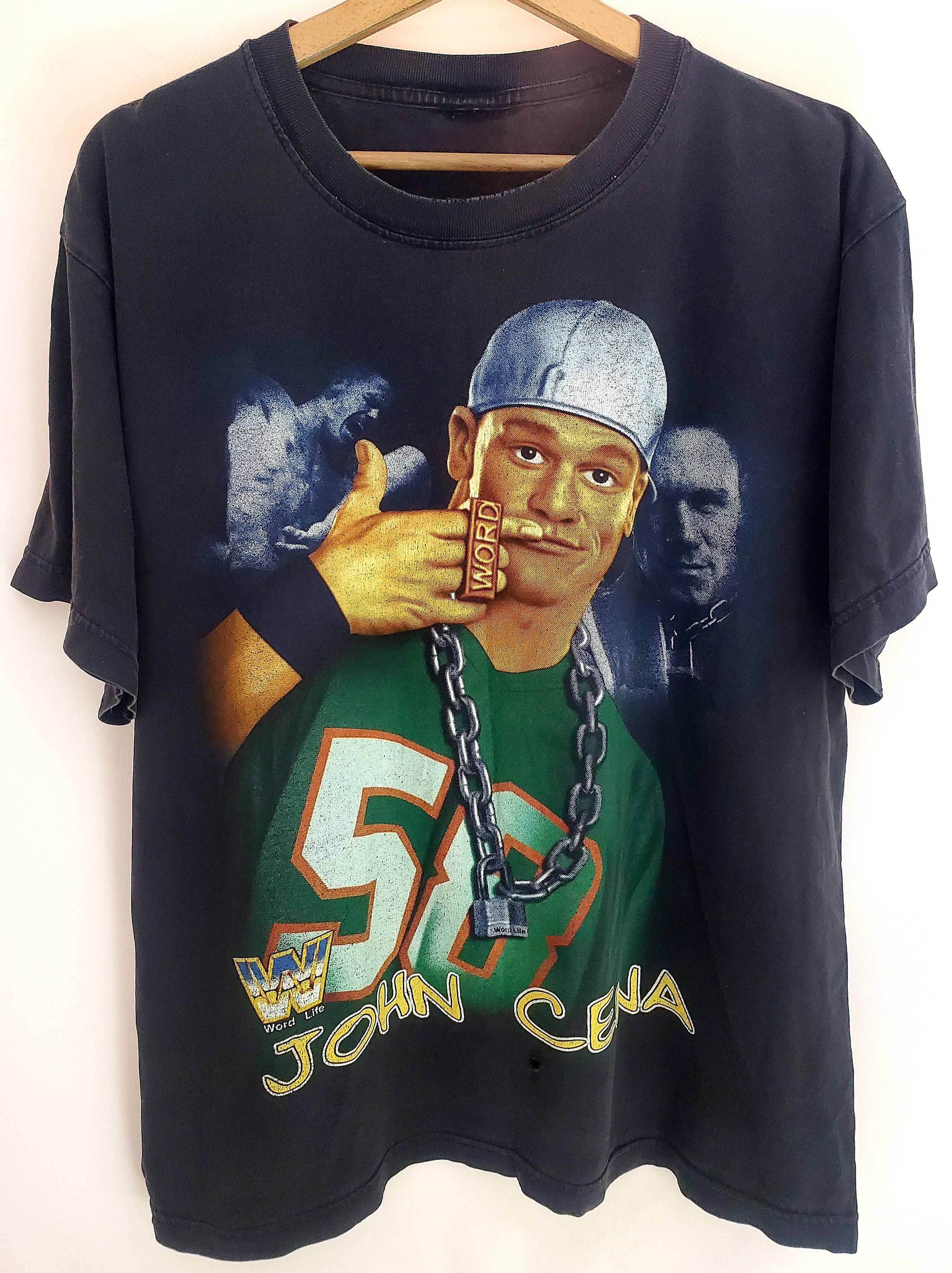 Vintage WWE John Cena Word LifeT-Shirt Rapper Era Wrestling