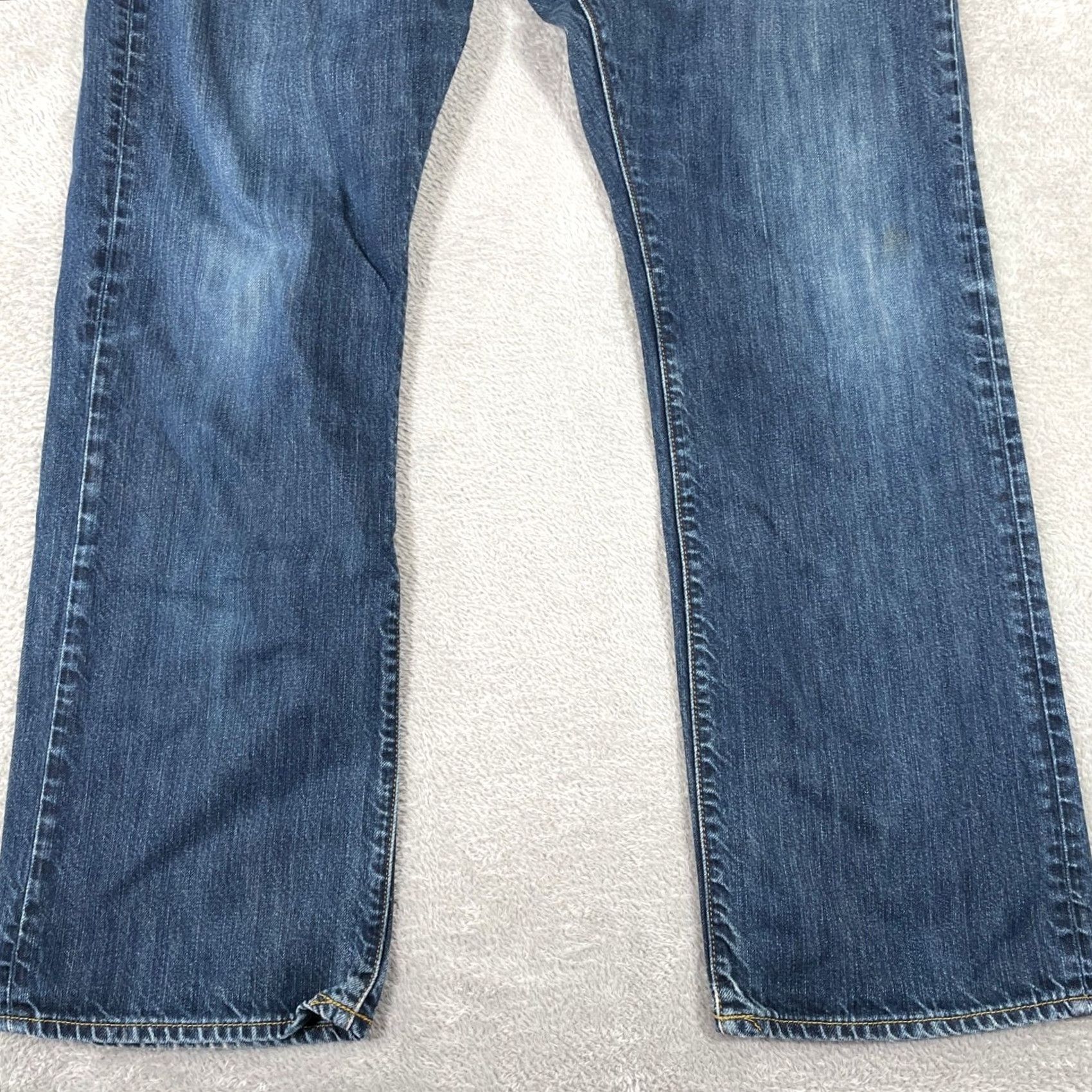 Gap Gap 1969 Low Rise Straight Jeans Men's 38x32 Dark Blue Wash Cotton Denim Size US 38 / EU 54 - 2 Thumbnail