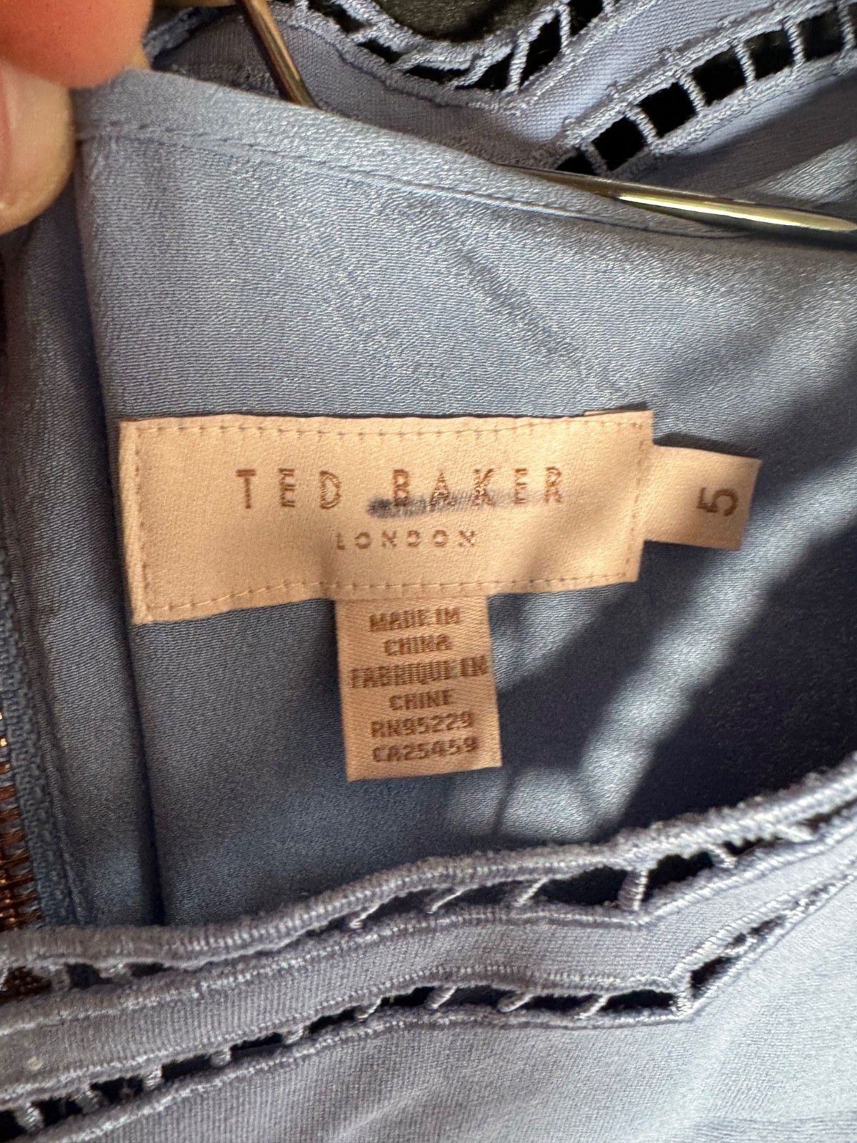 Ted Baker Ted Baker Blue Women's Summer Back Zip Up Dress Size 5 NWOT Size XS / US 0-2 / IT 36-38 - 3 Thumbnail