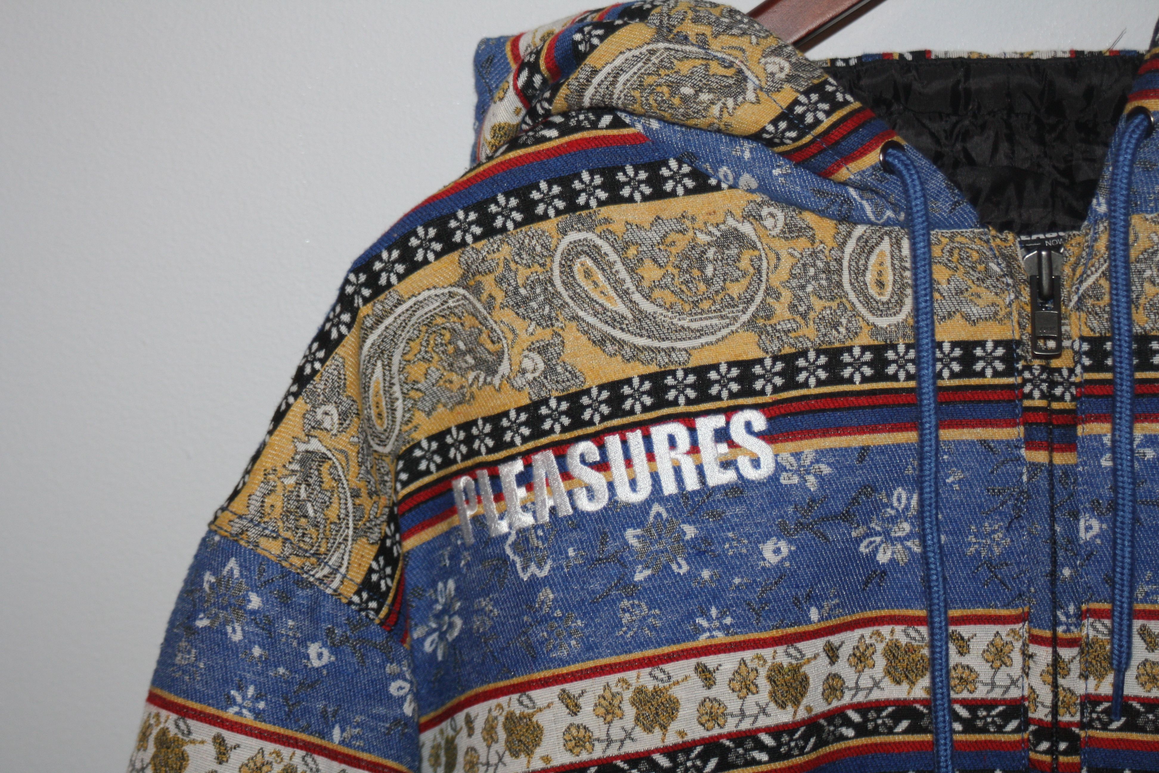 Pleasures Pleasures Paisley Zip-Up Jacket Size US L / EU 52-54 / 3 - 2 Thumbnail