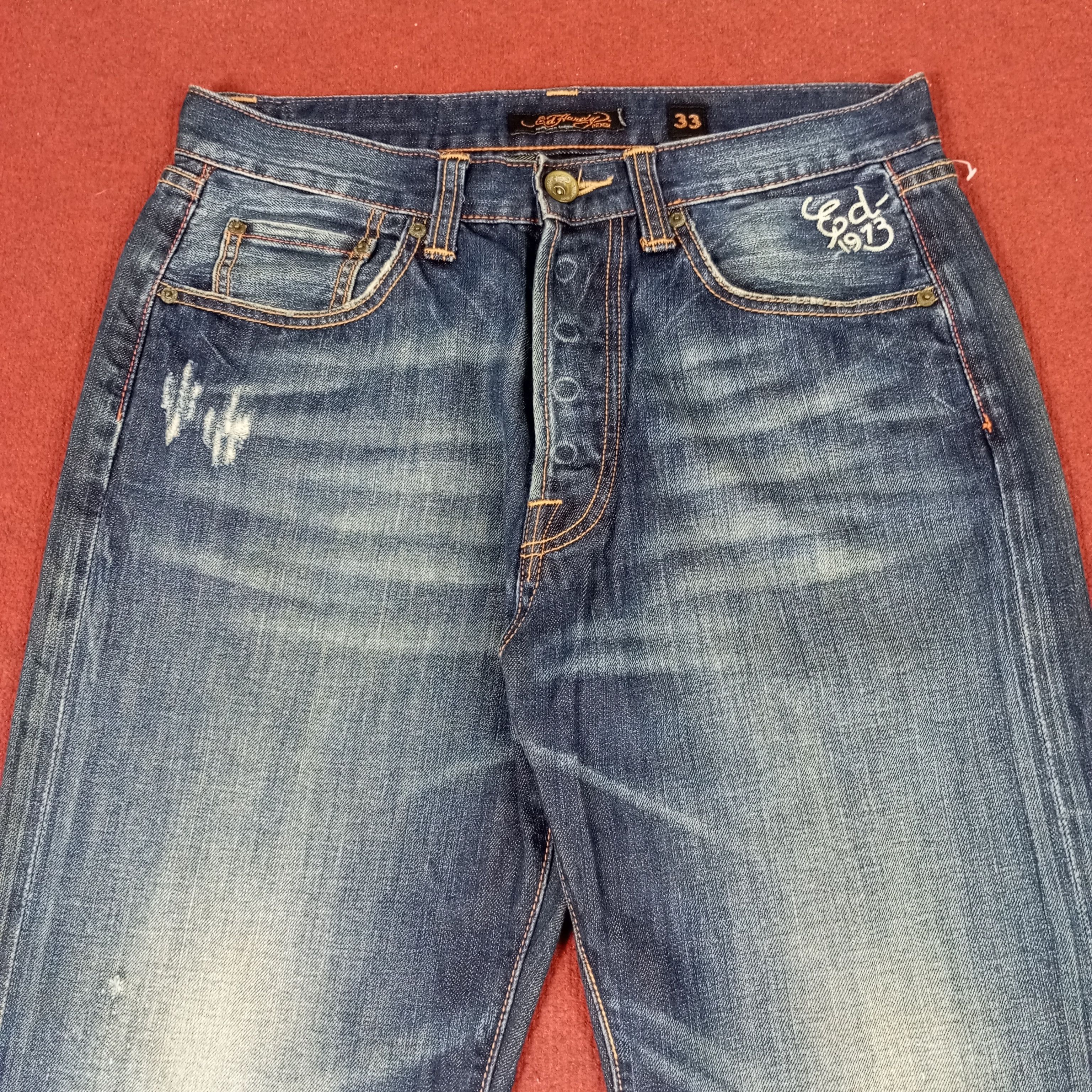 Christian Audigier Ed Hardy Tiger Design Fashion Style Jeans Size US 32 / EU 48 - 5 Thumbnail