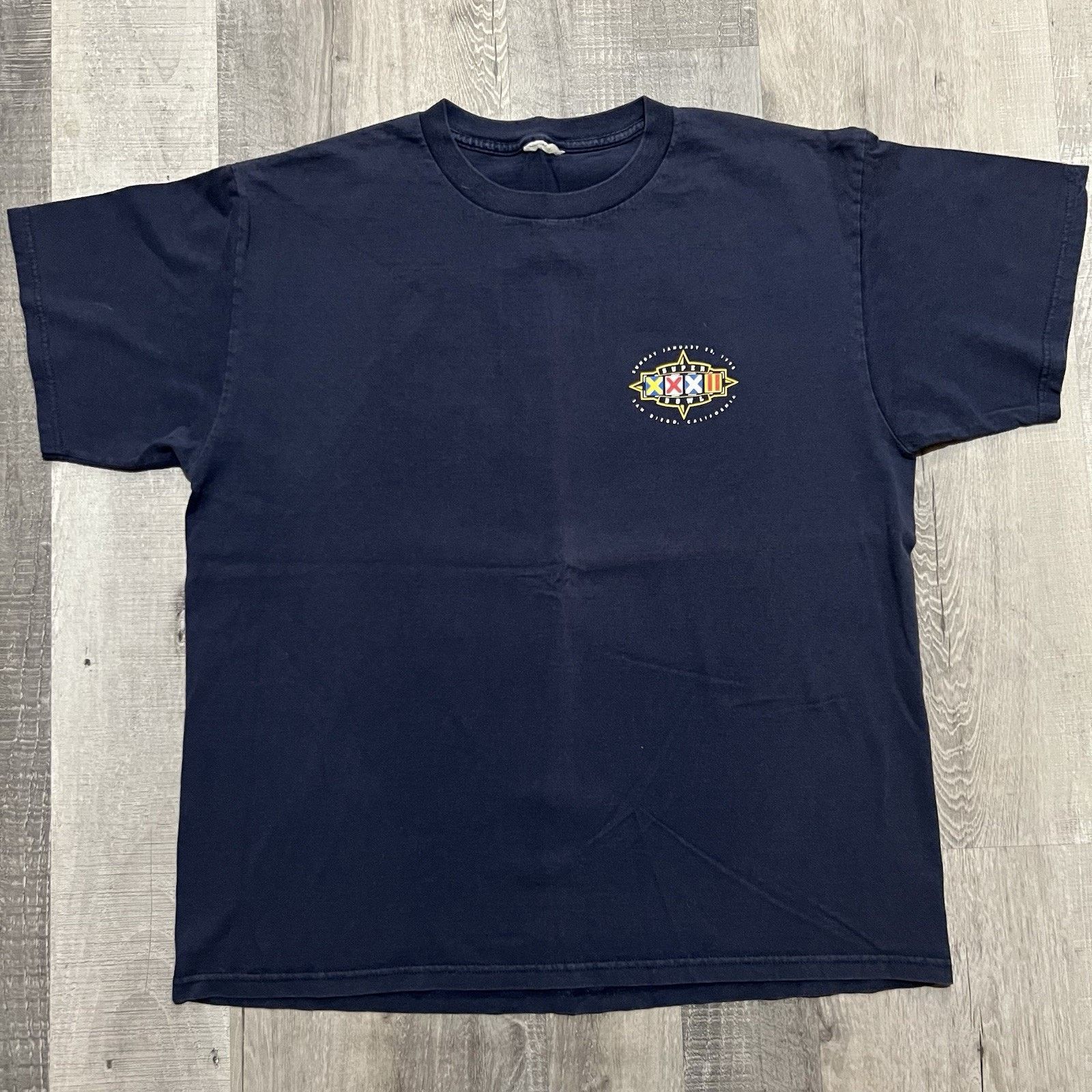 Nutmeg Vintage Super Bowl 1998 Denver Broncos Green Bay T Shirt XL Size US XL / EU 56 / 4 - 2 Thumbnail