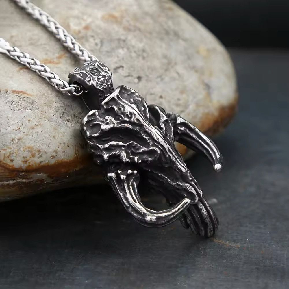Jewelry Gothic Punisher Skull Mask Necklace Size ONE SIZE - 4 Thumbnail