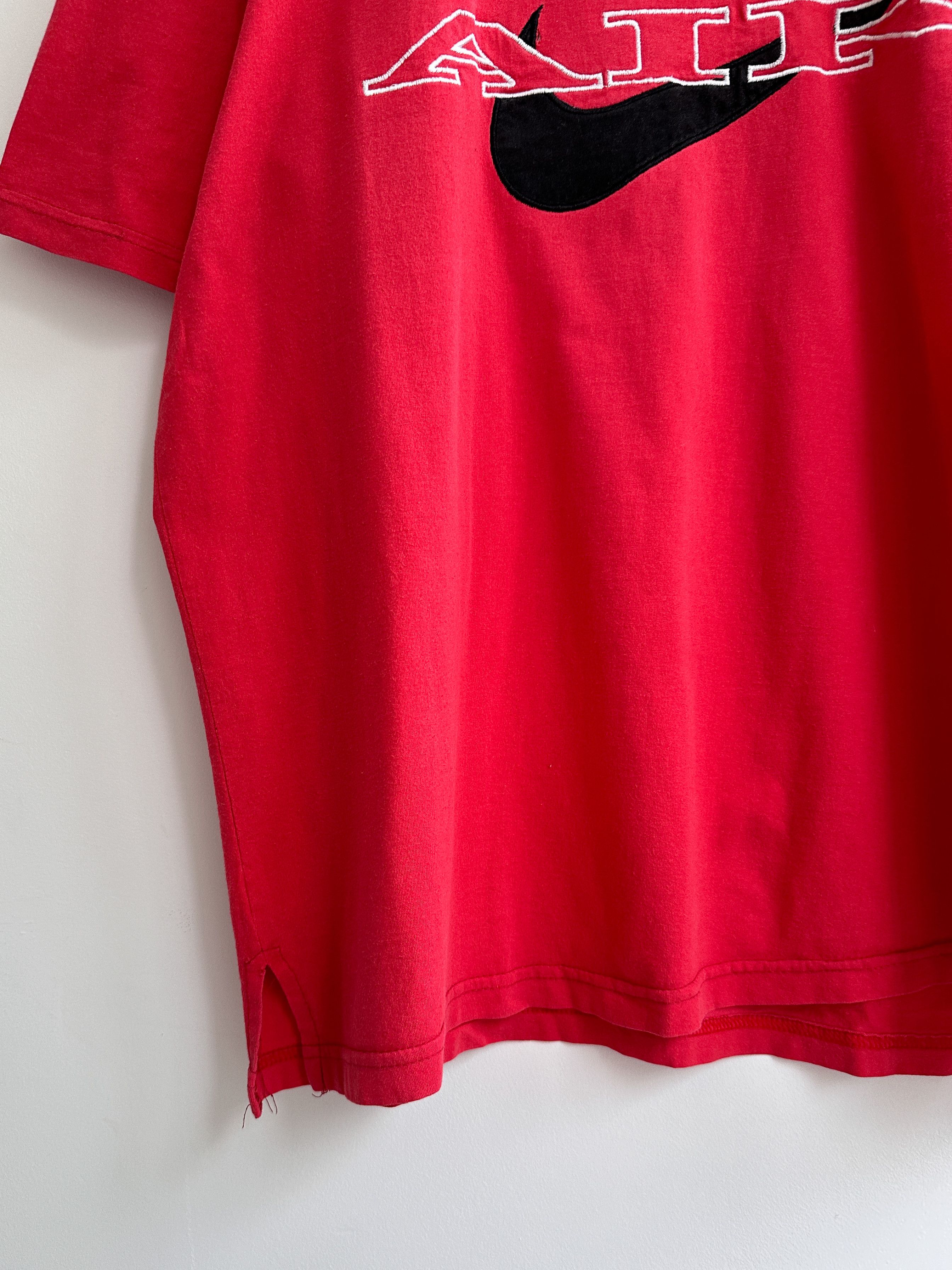 Nike Vintage 90s Nike Air Swoosh Tee Shirt Size US XL / EU 56 / 4 - 3 Thumbnail