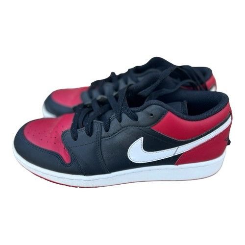 Jordan Brand Air Jordan 1 Low Bred Toe Shoes Size 6.5Y Black/Red/White Le Size US 6.5 / EU 39-40 - 4 Thumbnail