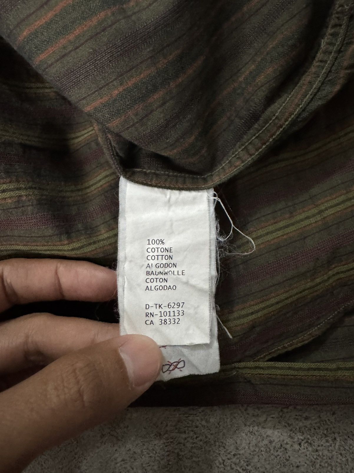 Ermenegildo Zegna ERMENEGILDO ZEGNA MOTIF STRIPED LONGSLEVE Size US M / EU 48-50 / 2 - 8 Thumbnail