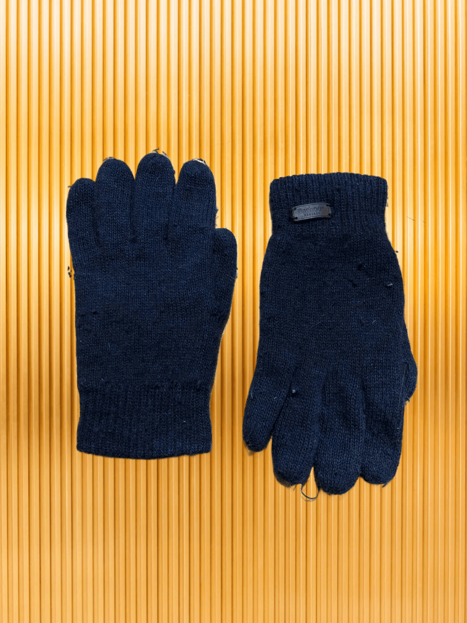 Barbour Vintage Gloves Barbour logo blue Y2K streetwear Size ONE SIZE - 1 Thumbnail
