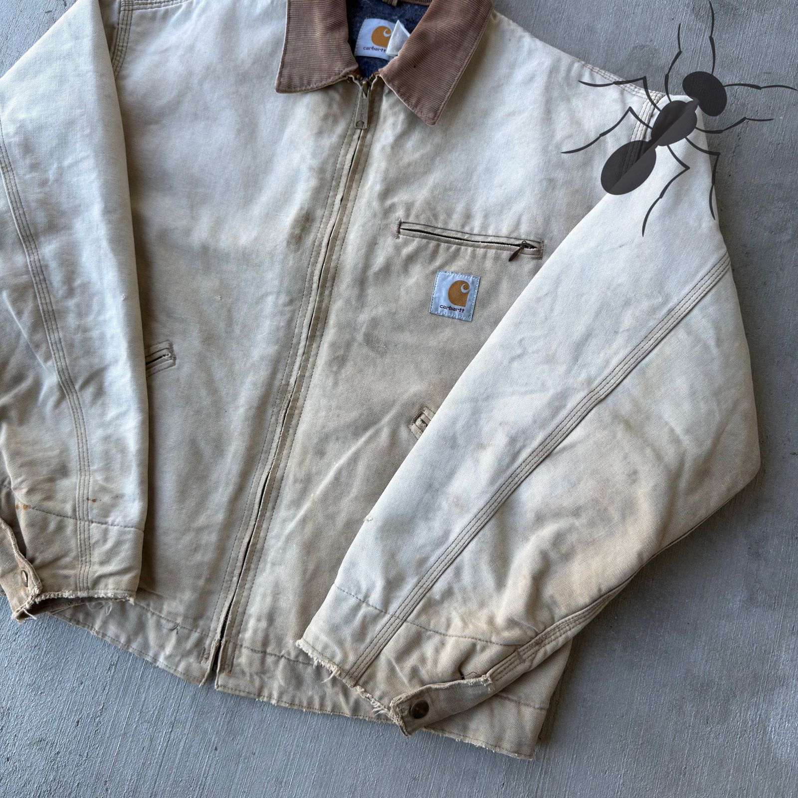 Carhartt × Vintage Carhartt 6BLJ brown Detroit work wear jacket Size US L / EU 52-54 / 3 - 4 Thumbnail